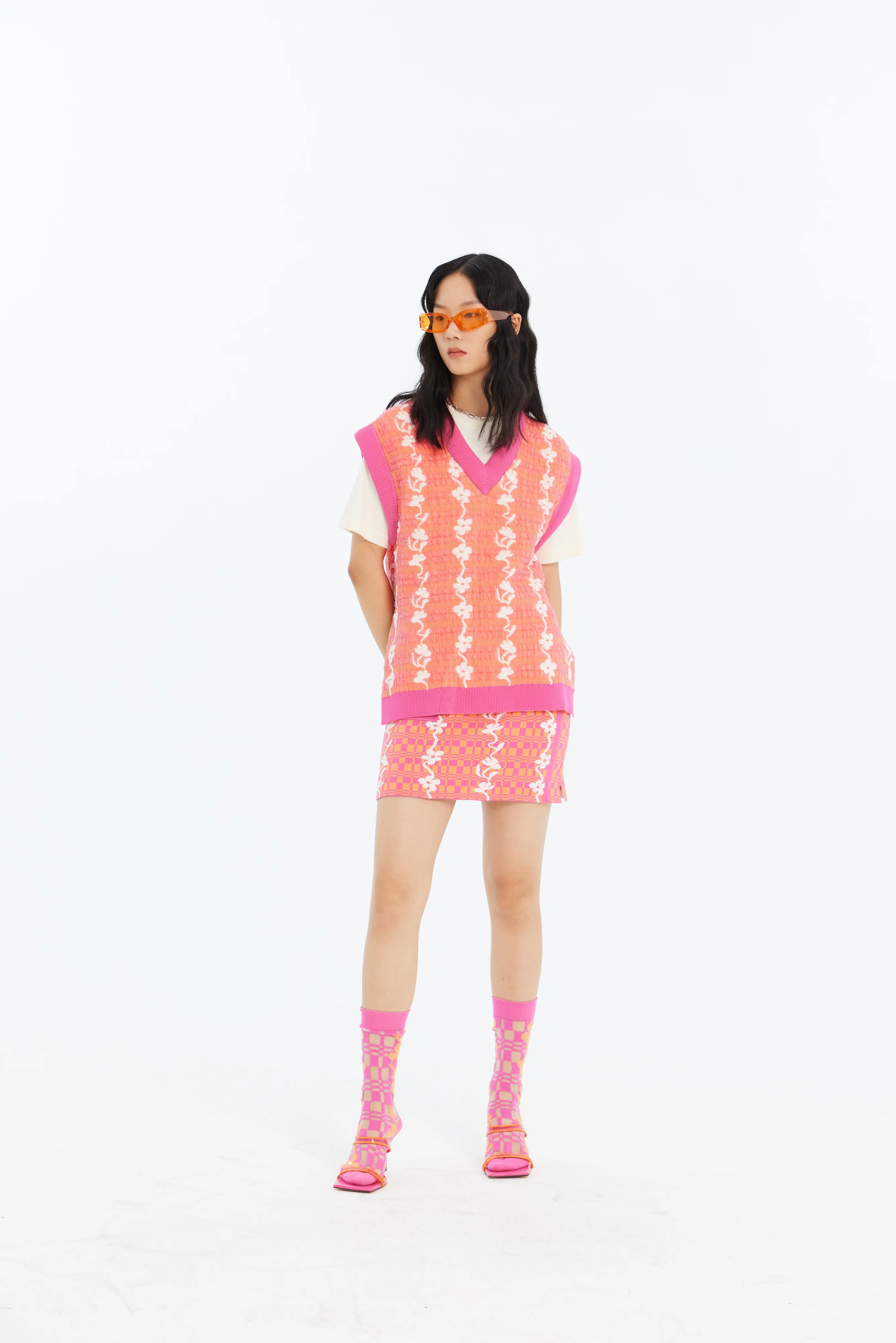 GERRY OVERSIZED FLORAL STITCH ECO VEST - Image 4