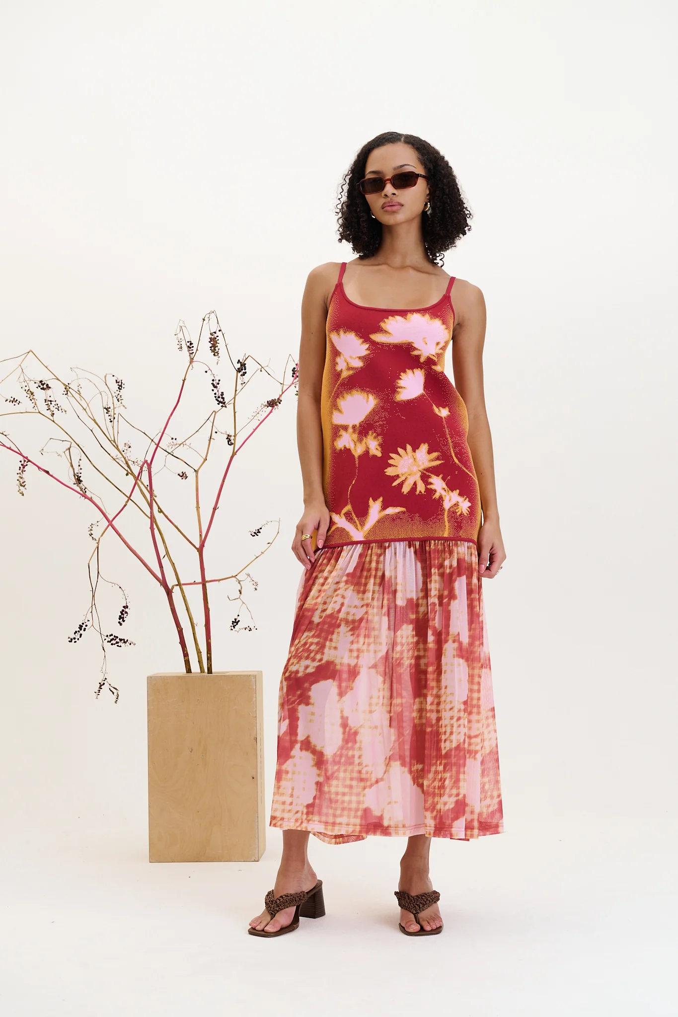 GINGER FLOWER PRINT TANK DRESS - Image 2