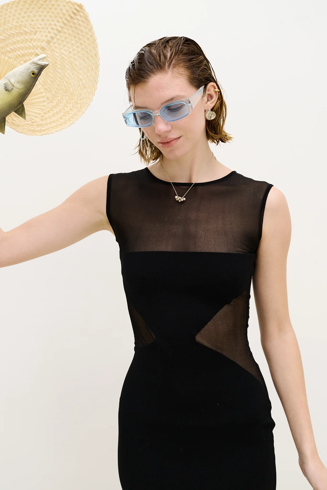 GOBY SHEER MIDI DRESS - Image 4
