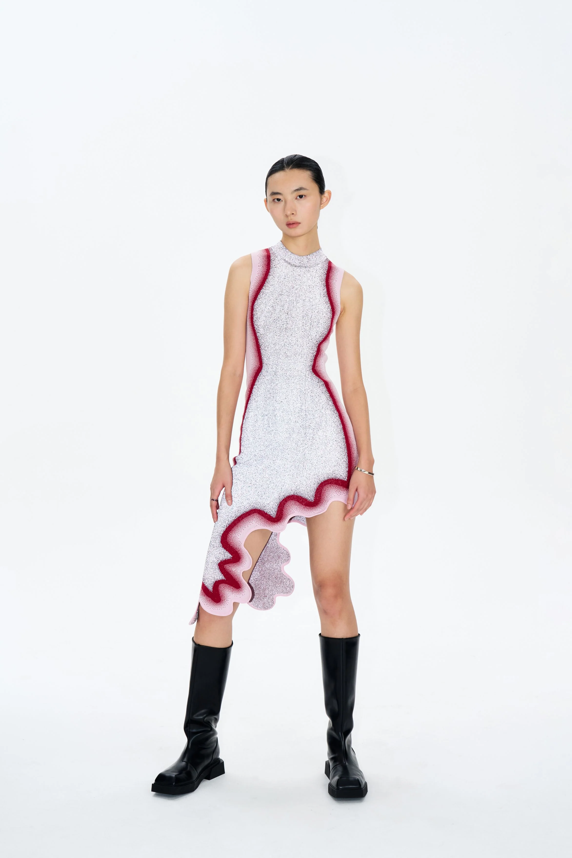 HAILEY REFLECTIVE WAVY DRESS - Image 4