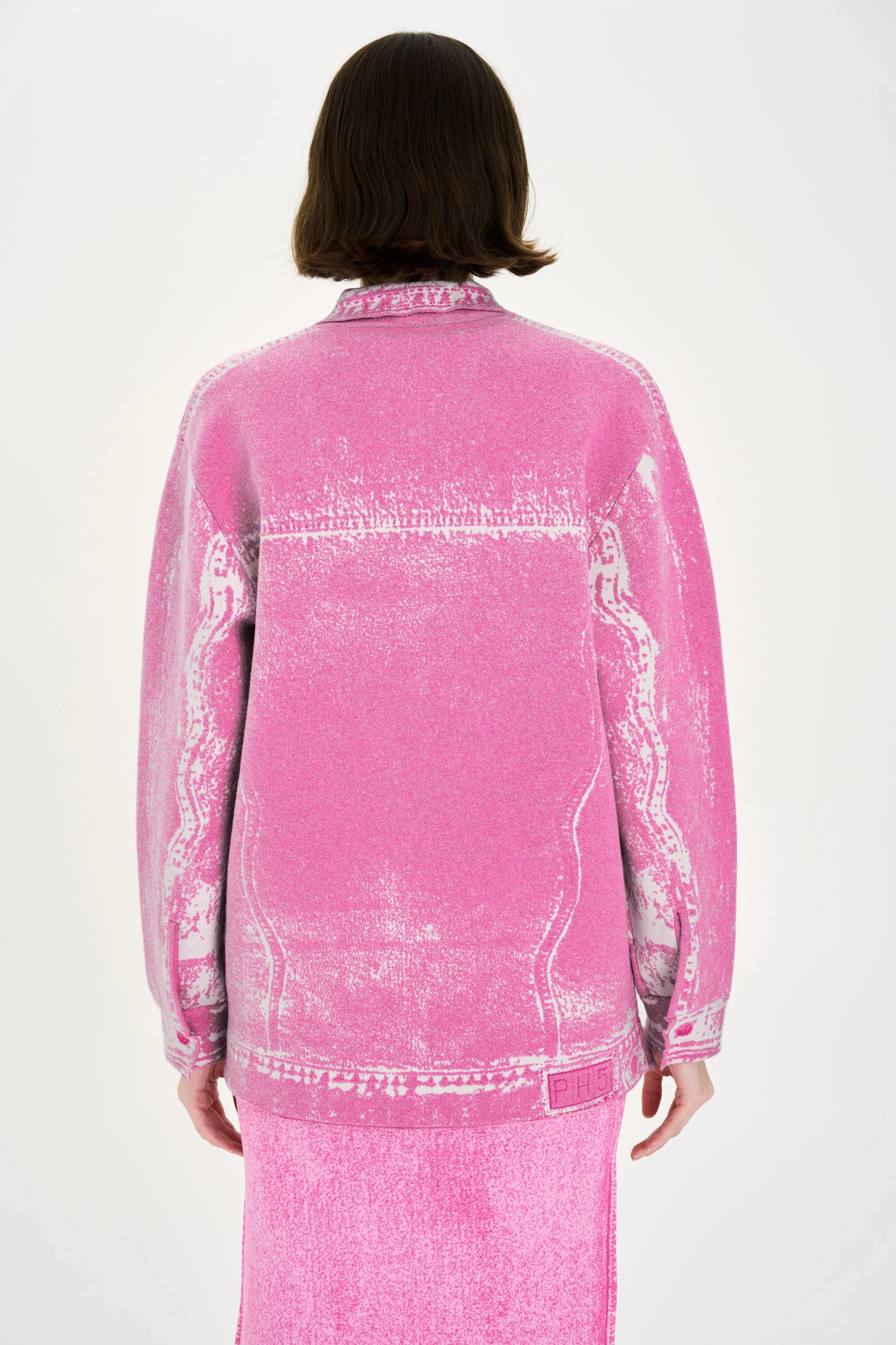 HANA DENIM PRINT OVERSIZED JACKET - Image 3