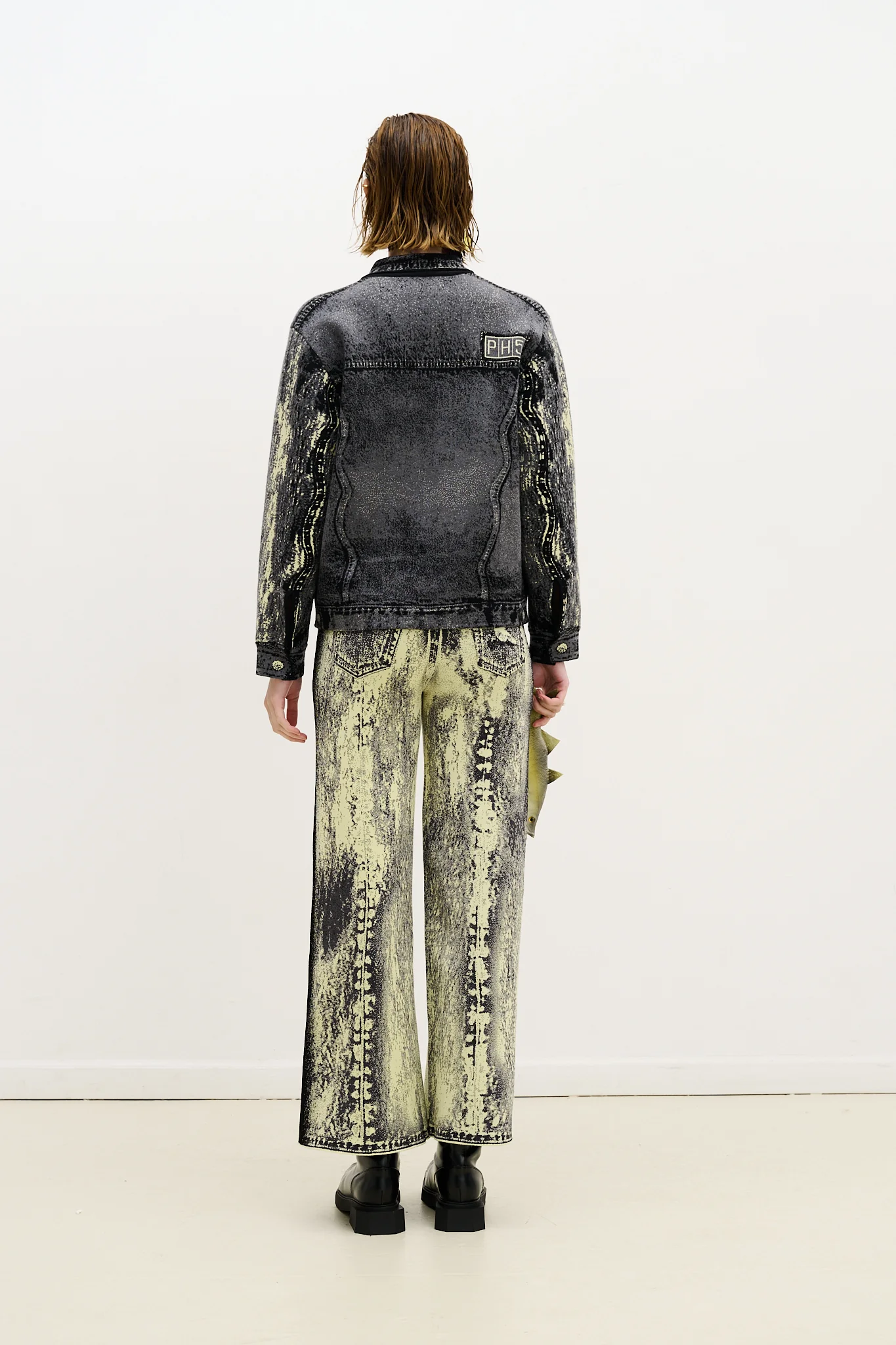 HANA DENIM PRINT OVERSIZED JACKET - Image 3