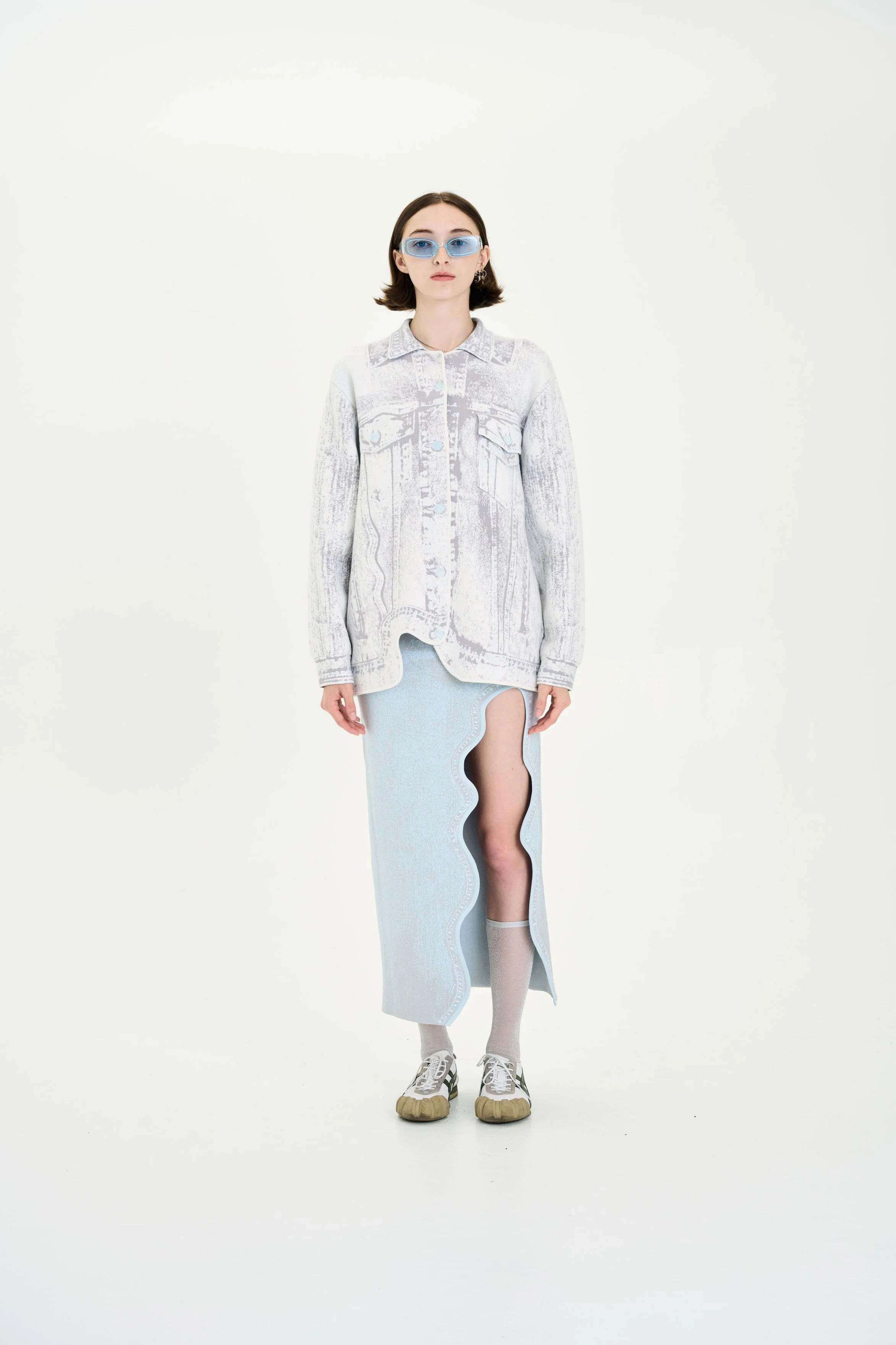 HANA DENIM PRINT OVERSIZED JACKET - Image 3
