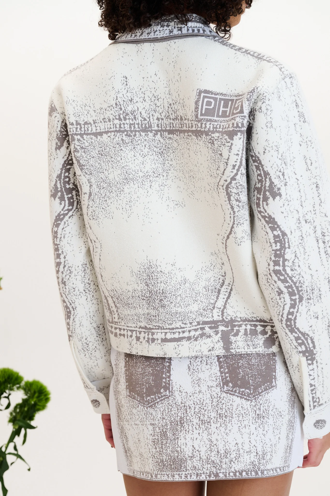 HANA DENIM PRINT OVERSIZED JACKET - Image 5