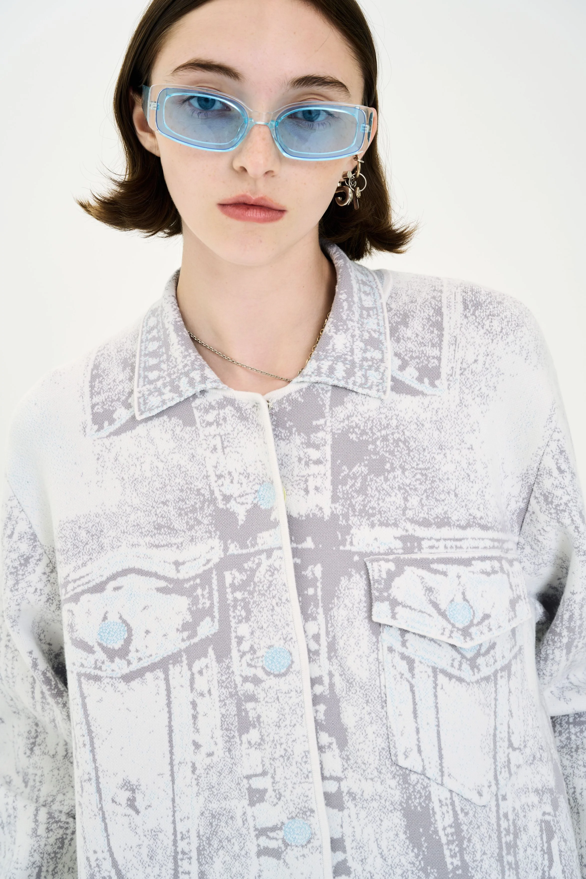 HANA DENIM PRINT OVERSIZED JACKET - Image 5
