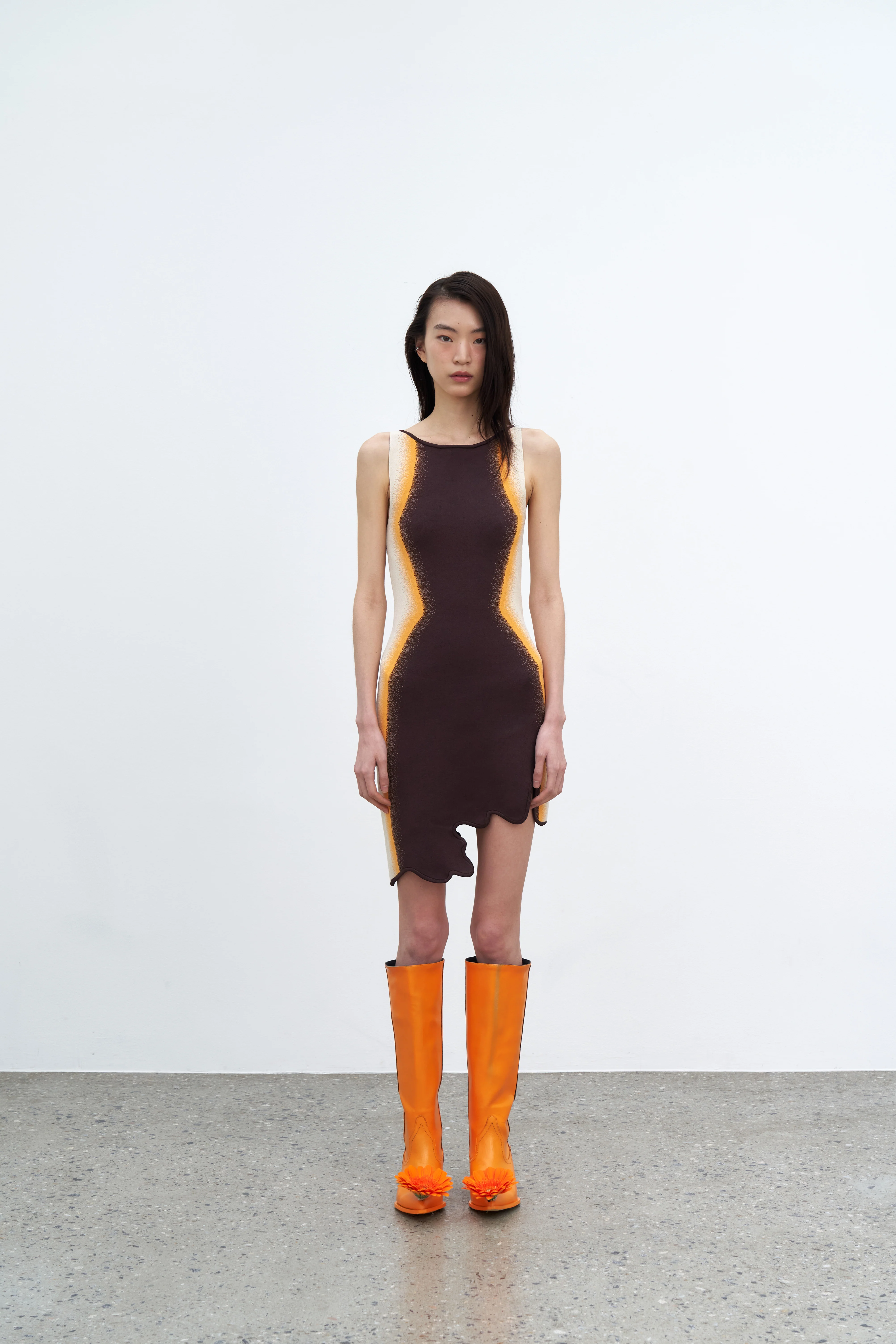 HAZEL GRADIENT PRINT MINI DRESS - Image 3