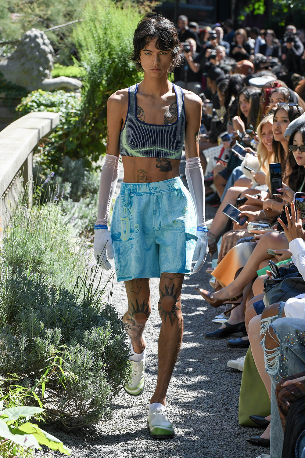 HEATHER FAKE CARGO SHORTS - Image 6