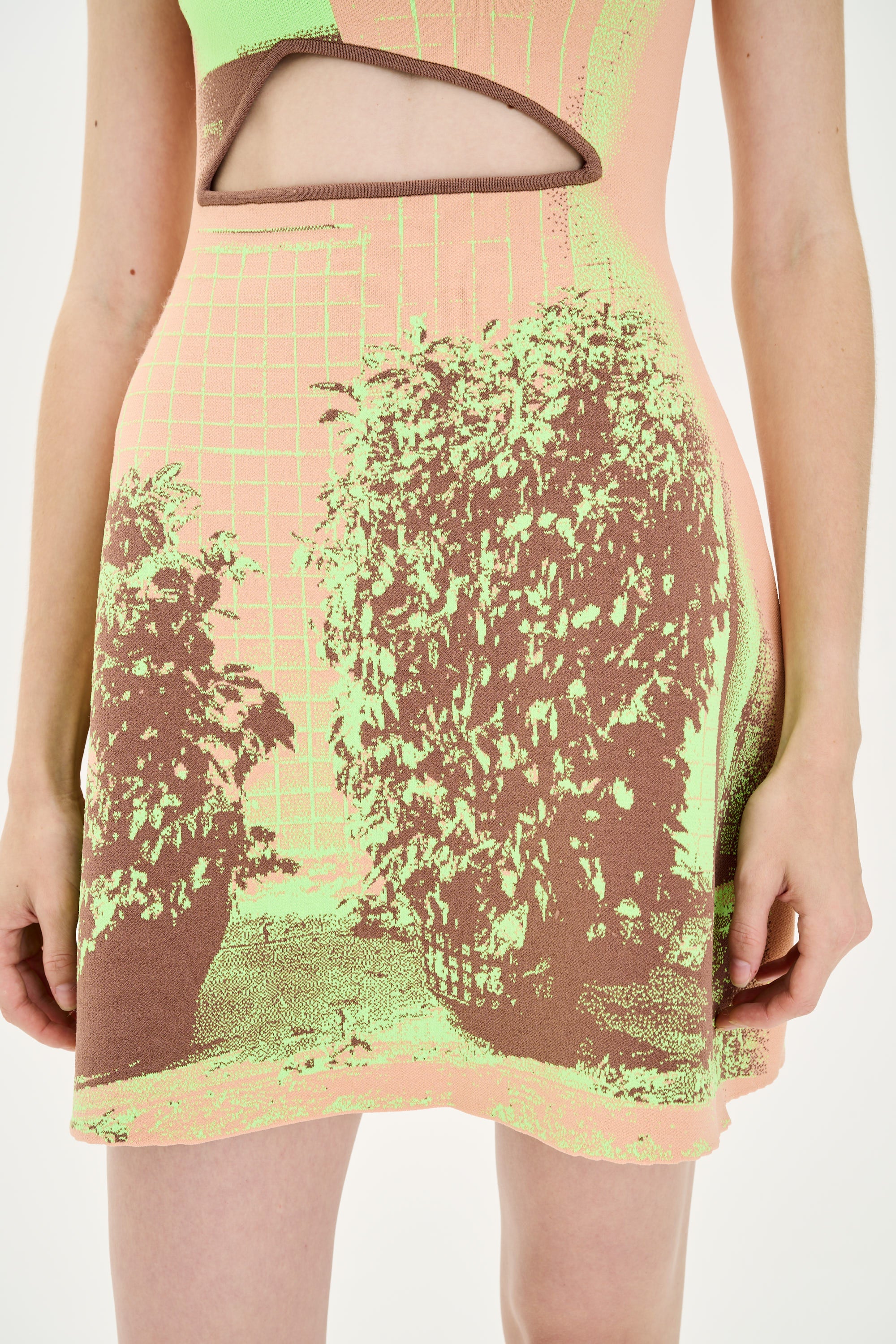 HIBISCUS WINDOW PRINT A-LINE TANK DRESS - Image 6