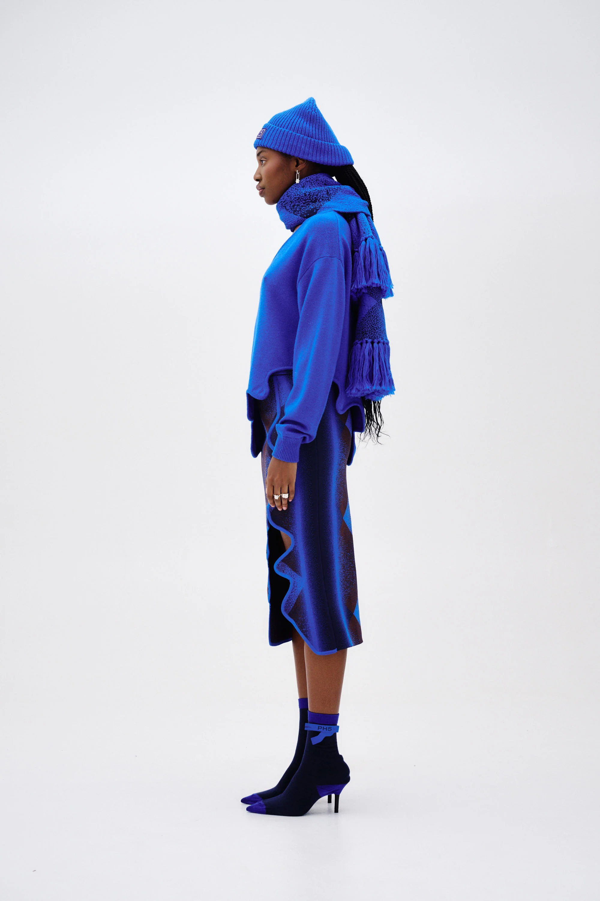 HOLLY MIDI PLAID SKIRT - Image 3