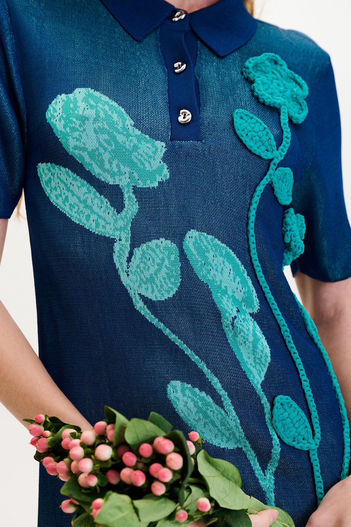 HOLLY POLO CROCHET DRESS - Image 4