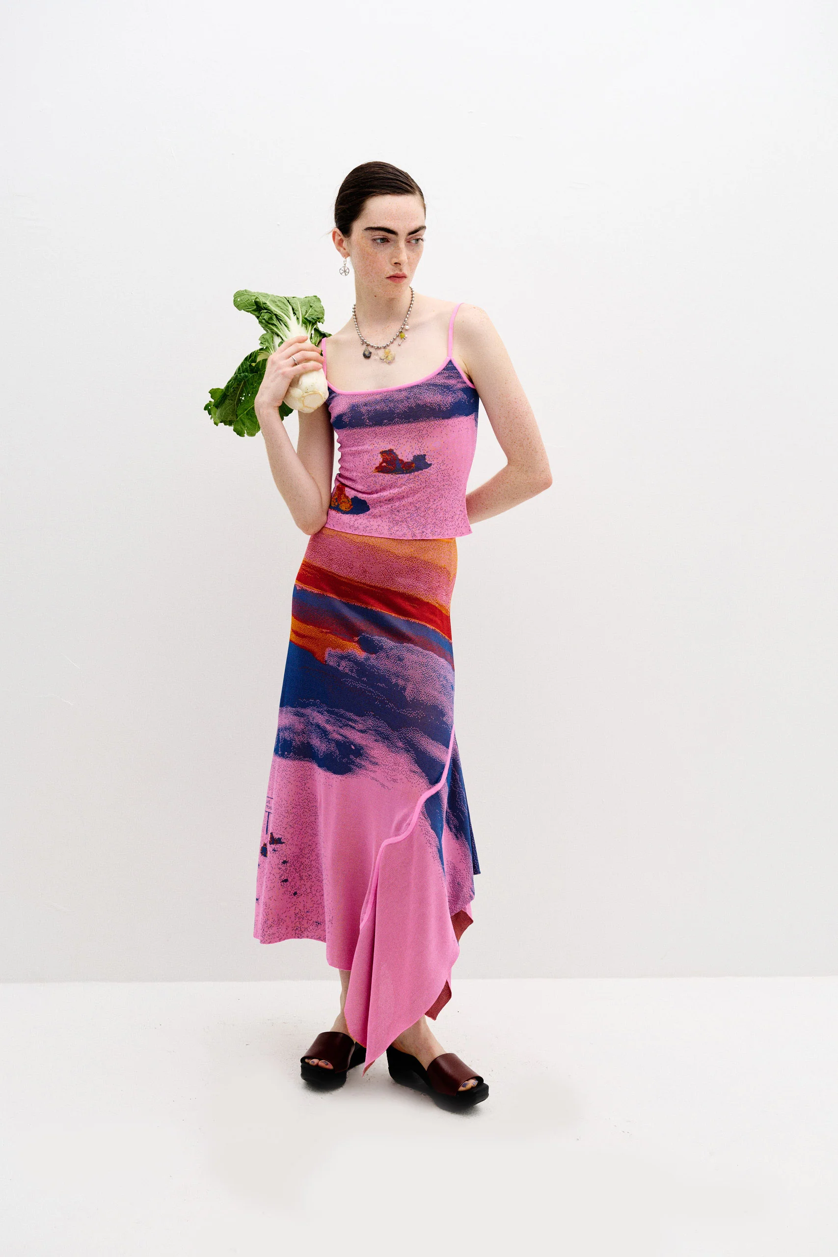 HOYA LAKE PRINT MIDI SKIRT - Image 2