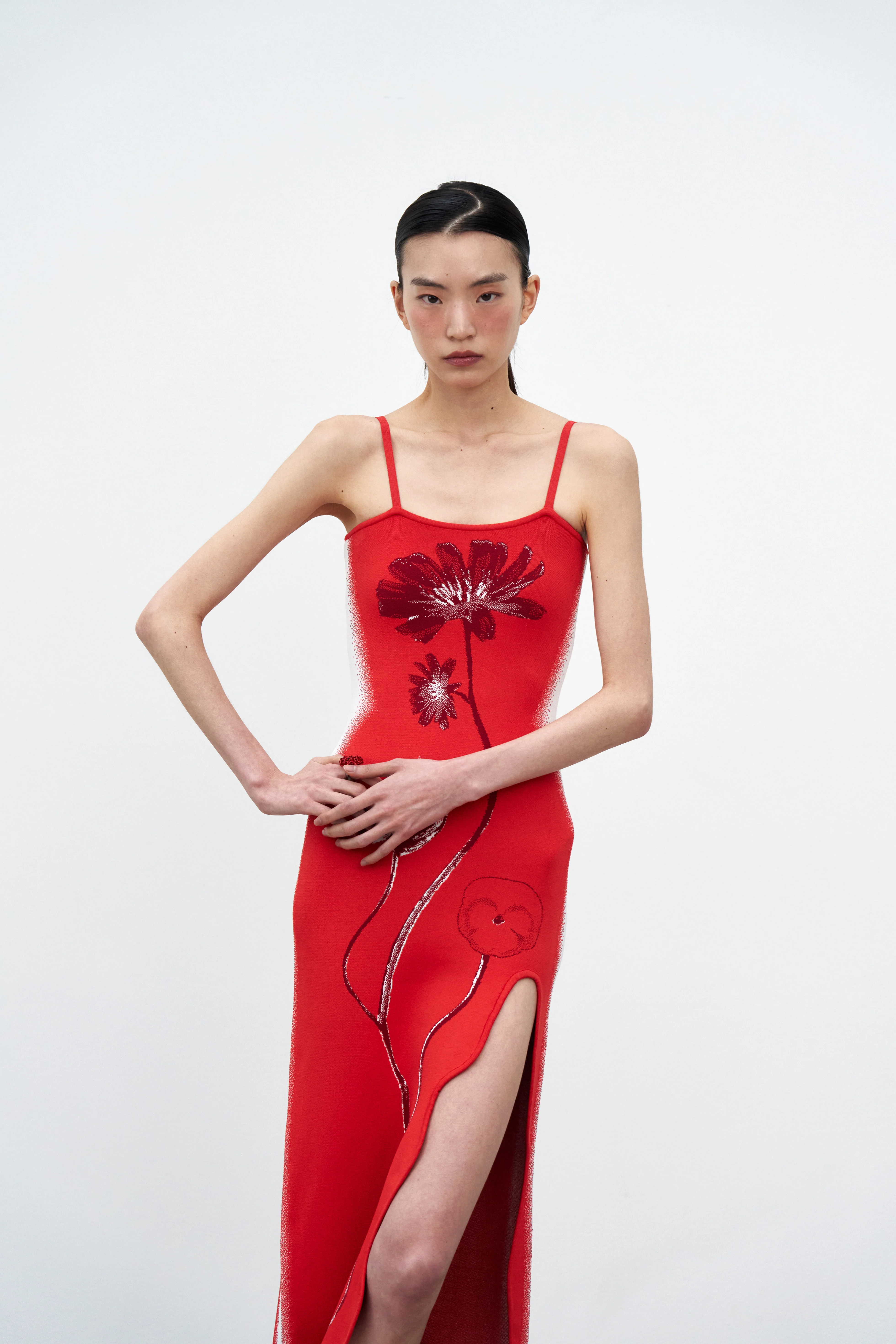 IRIS FLOWER PRINT MAXI TANK DRESS - Image 3