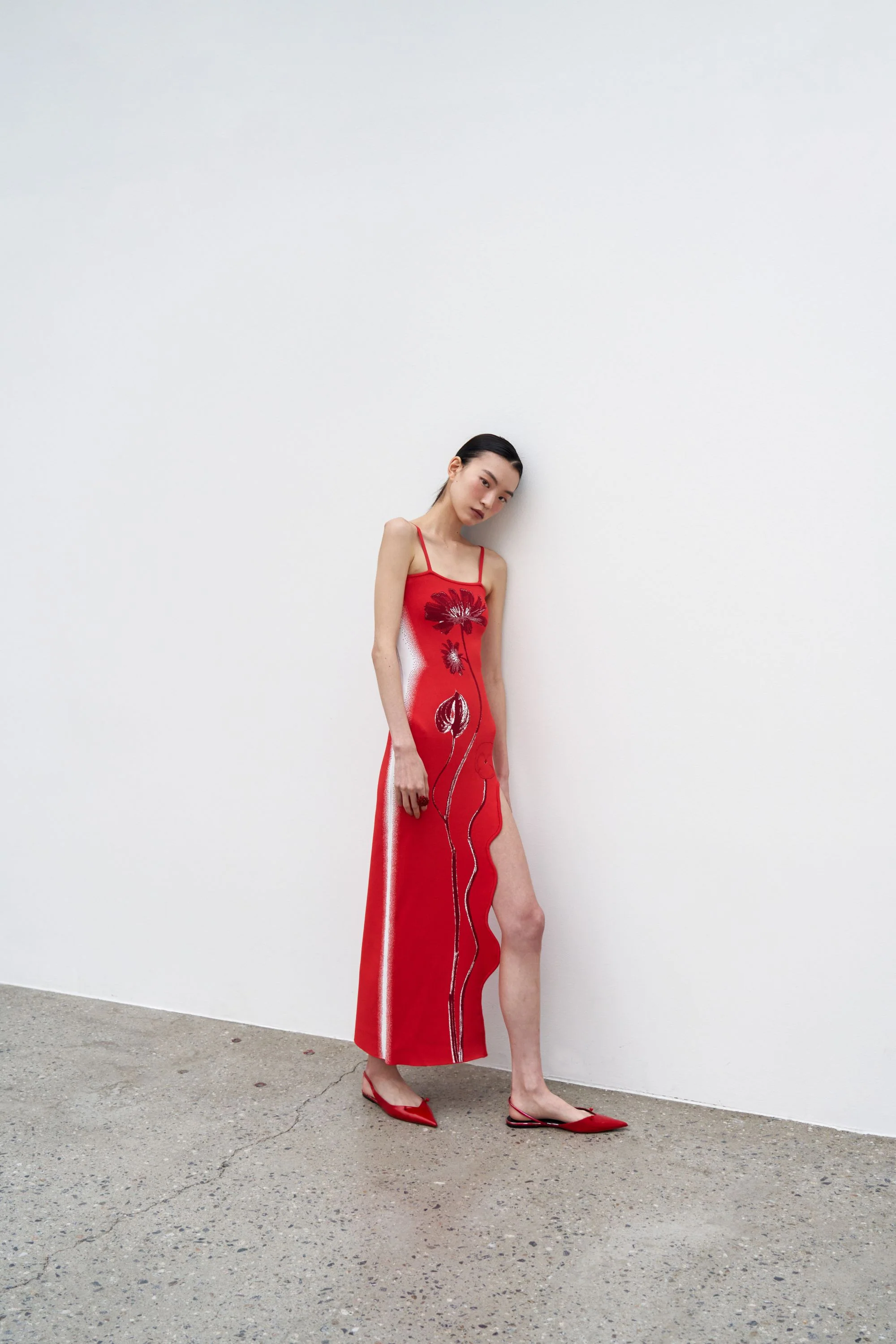 IRIS FLOWER PRINT MAXI TANK DRESS - Image 5