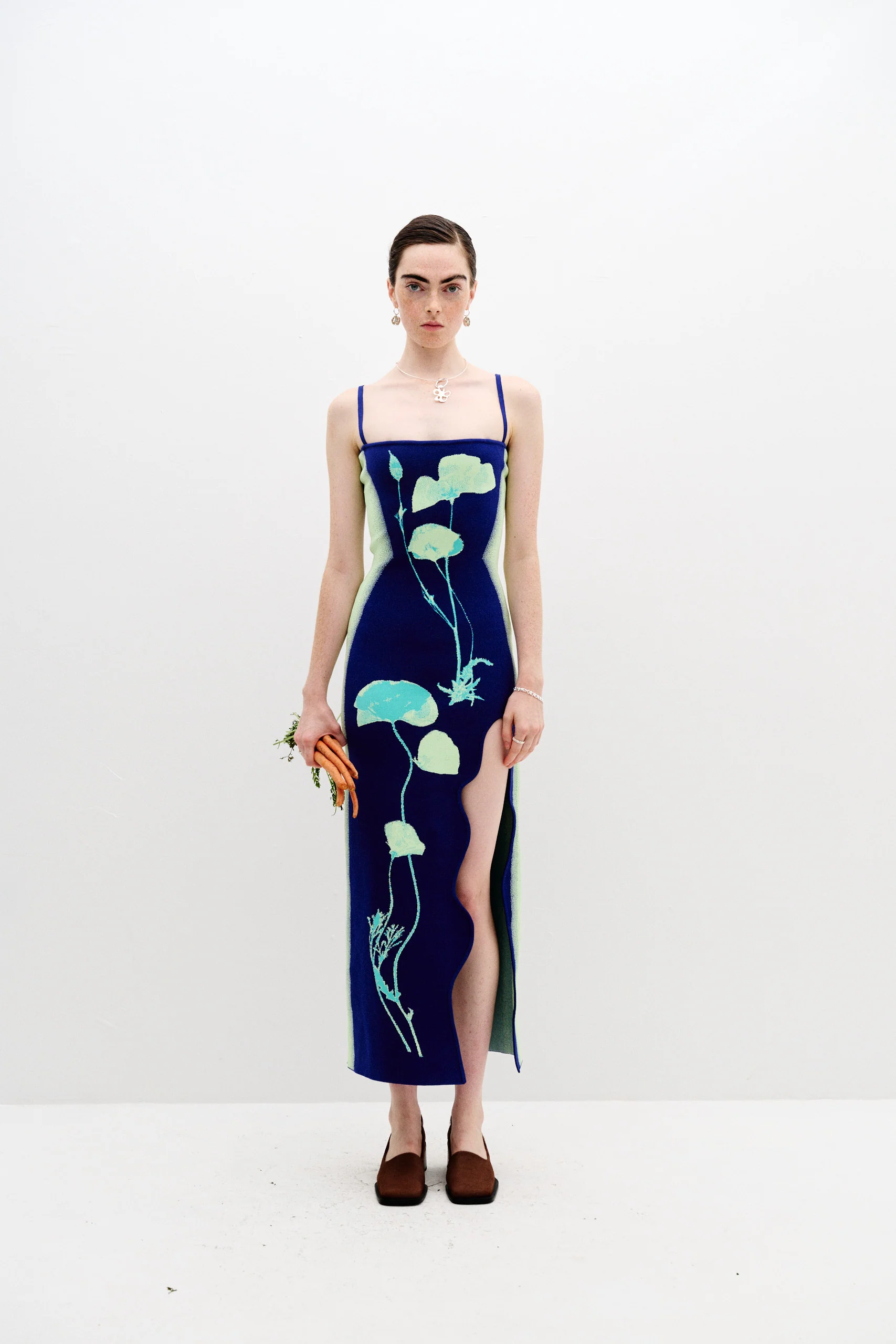 IRIS FLOWER PRINT MAXI TANK DRESS - Image 2