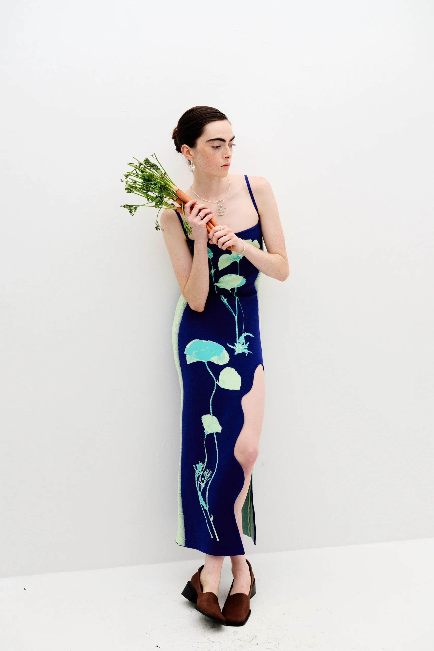 IRIS FLOWER PRINT MAXI TANK DRESS - Image 3