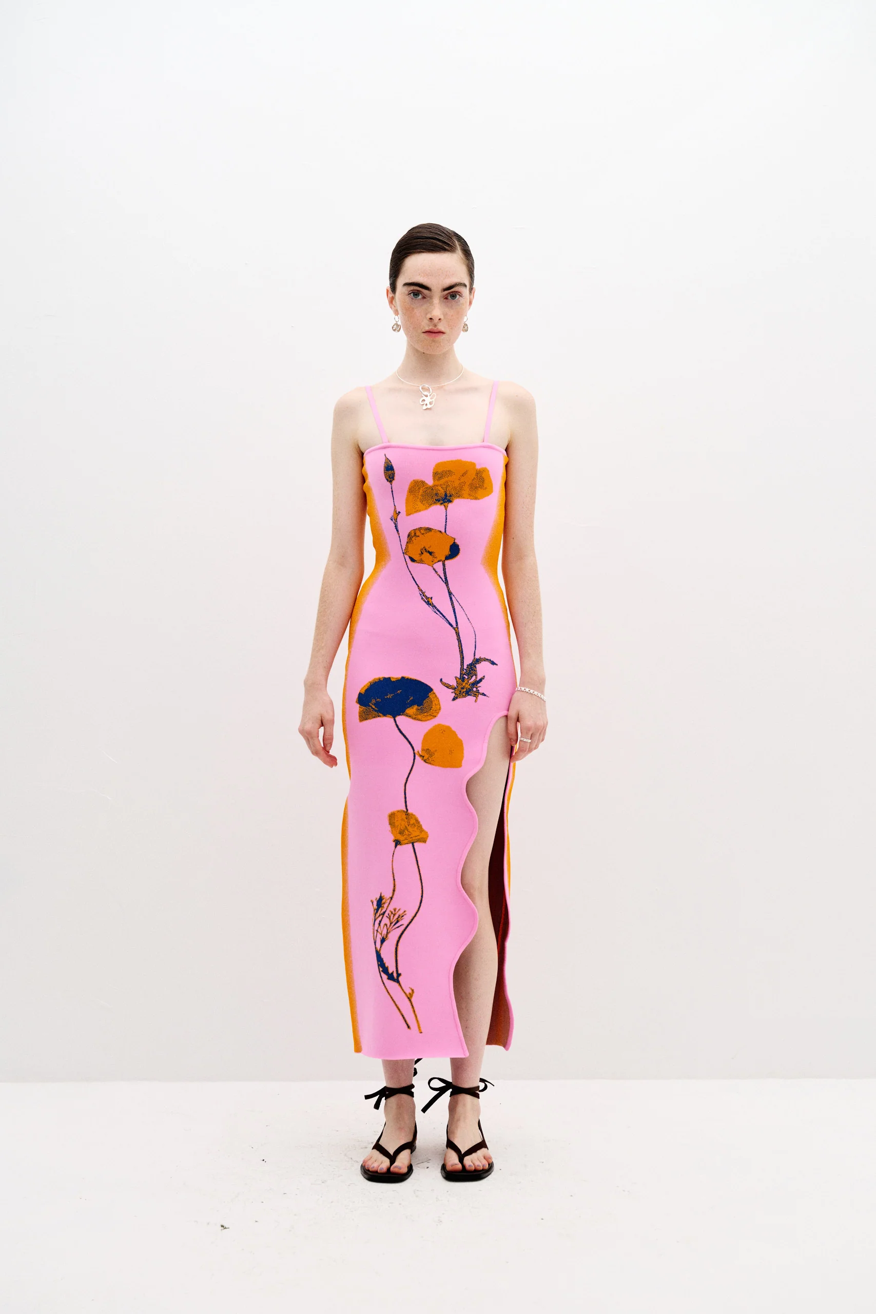 IRIS FLOWER PRINT MAXI TANK DRESS - Image 3
