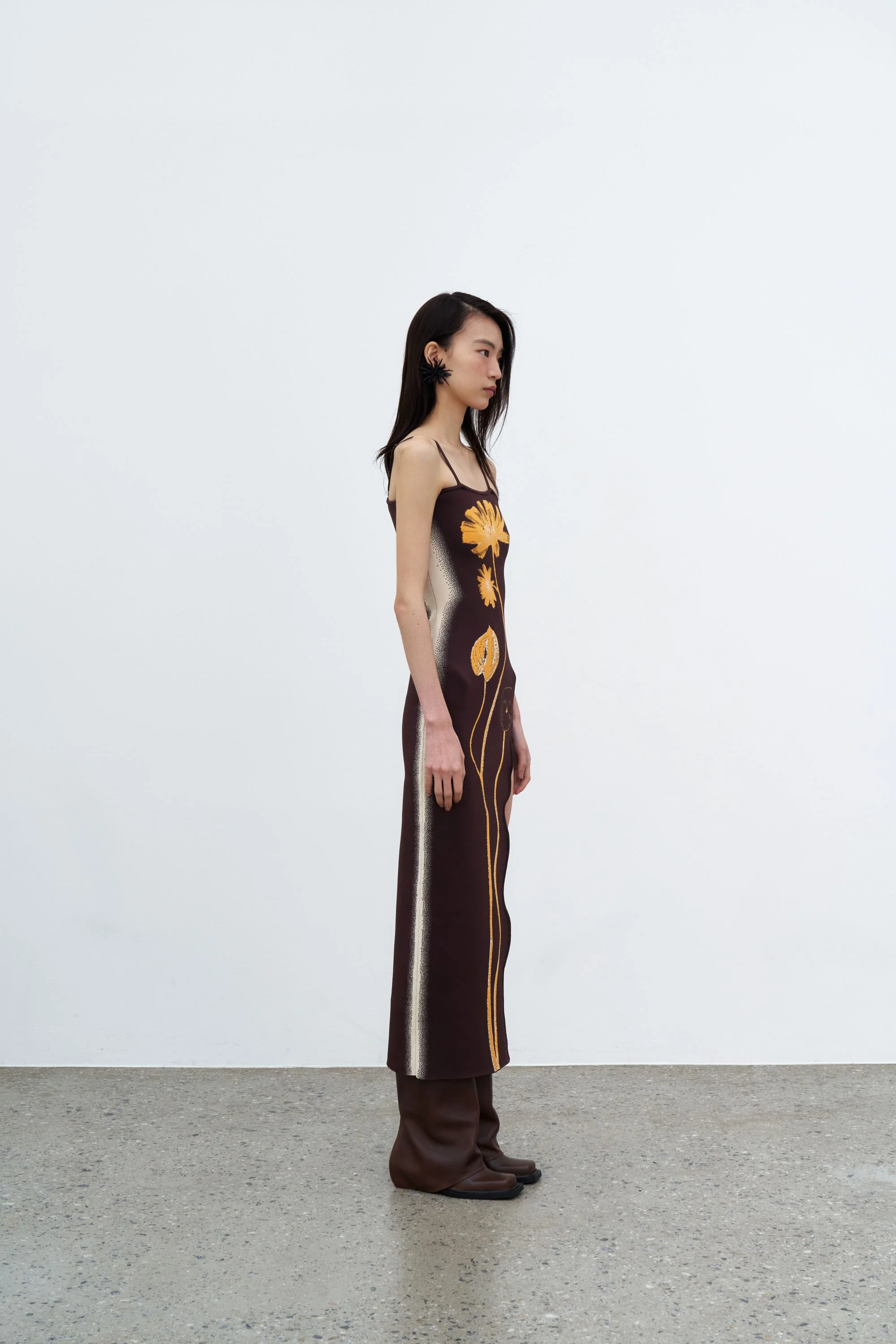 IRIS FLOWER PRINT MAXI TANK DRESS - Image 3