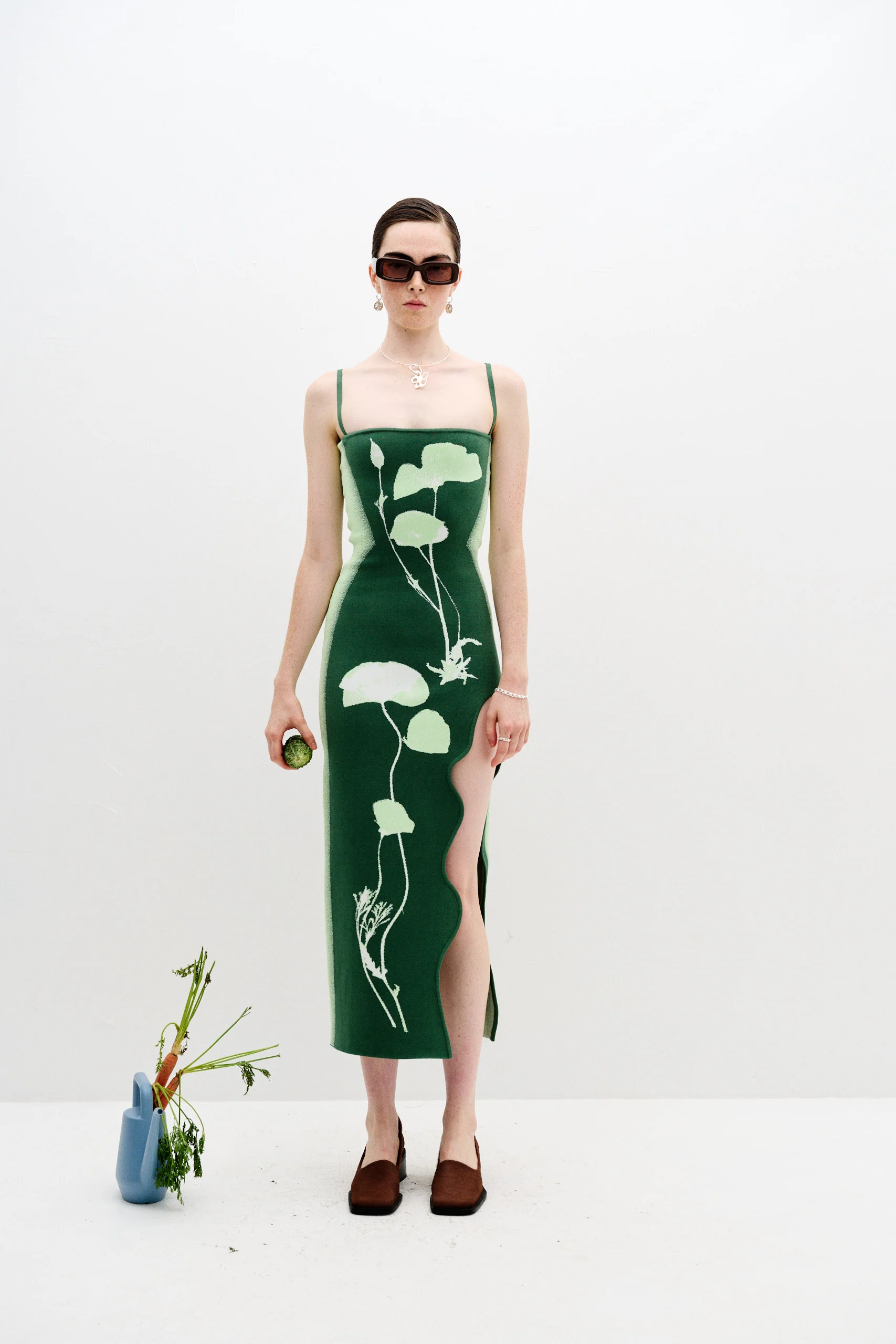 IRIS FLOWER PRINT MAXI TANK DRESS - Image 3