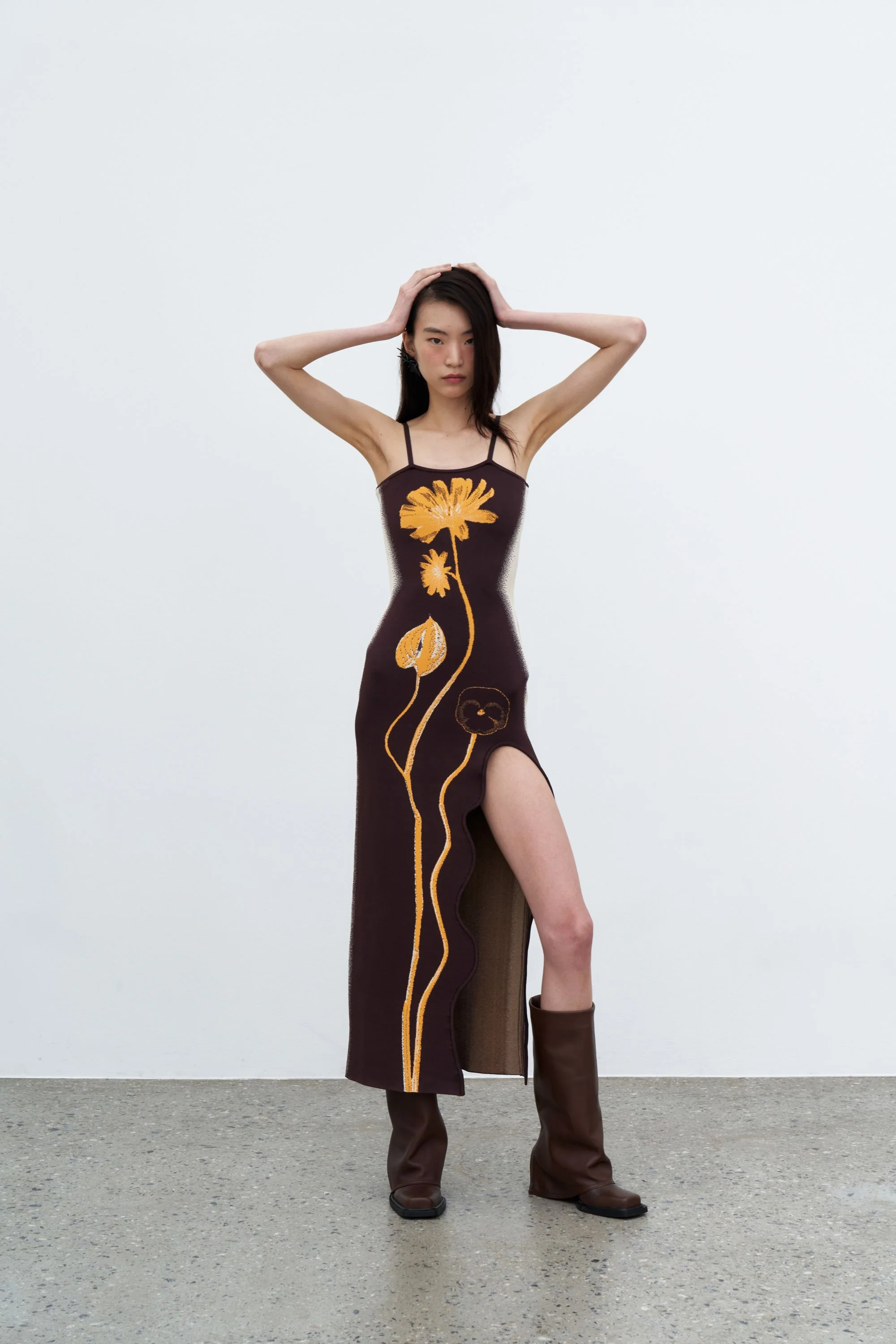 IRIS FLOWER PRINT MAXI TANK DRESS - Image 4
