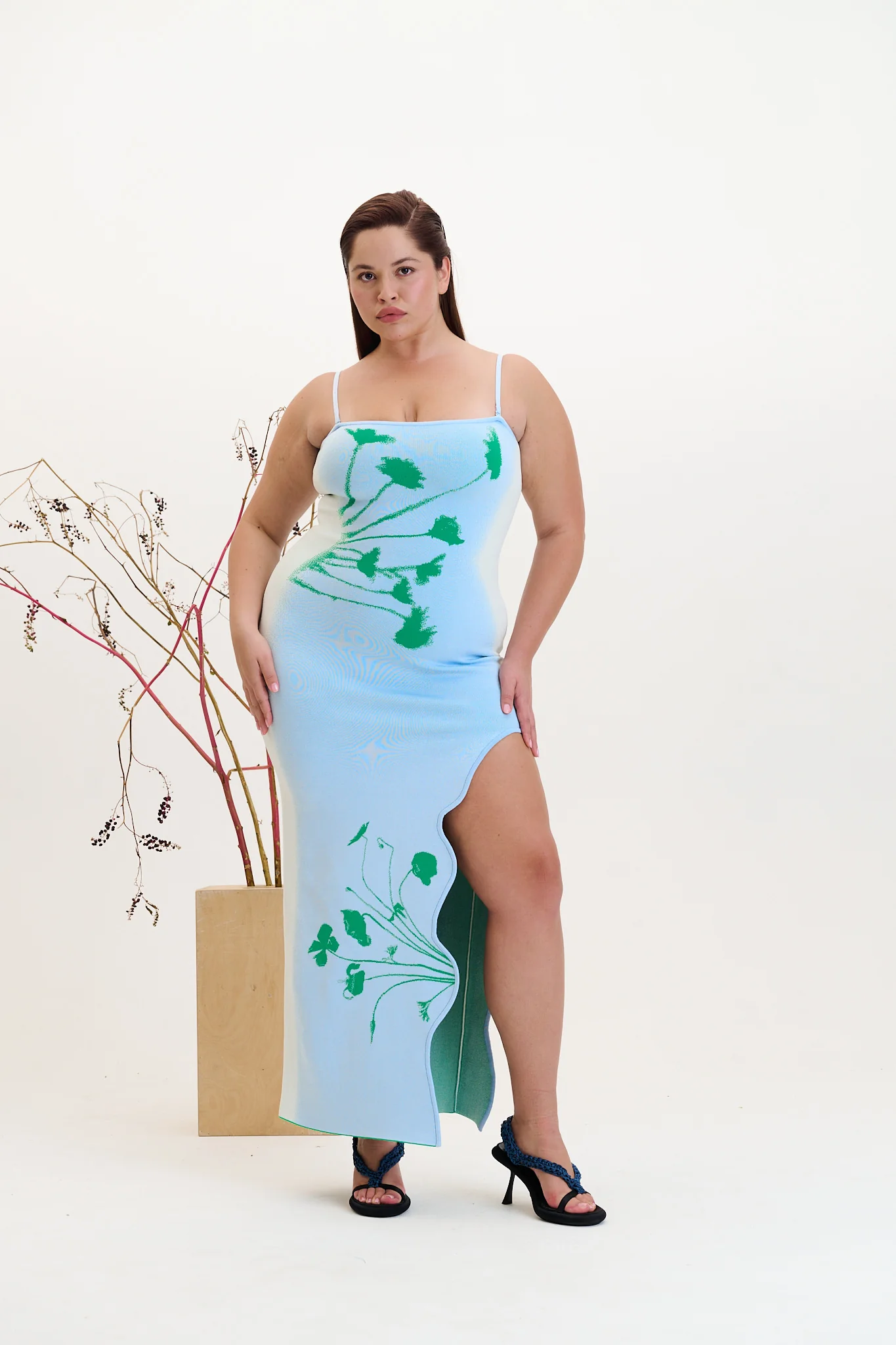 IRIS FLOWER PRINT MAXI TANK DRESS - Image 2