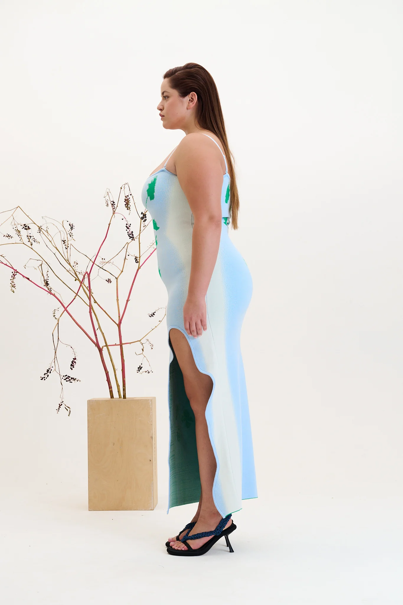 IRIS FLOWER PRINT MAXI TANK DRESS - Image 3