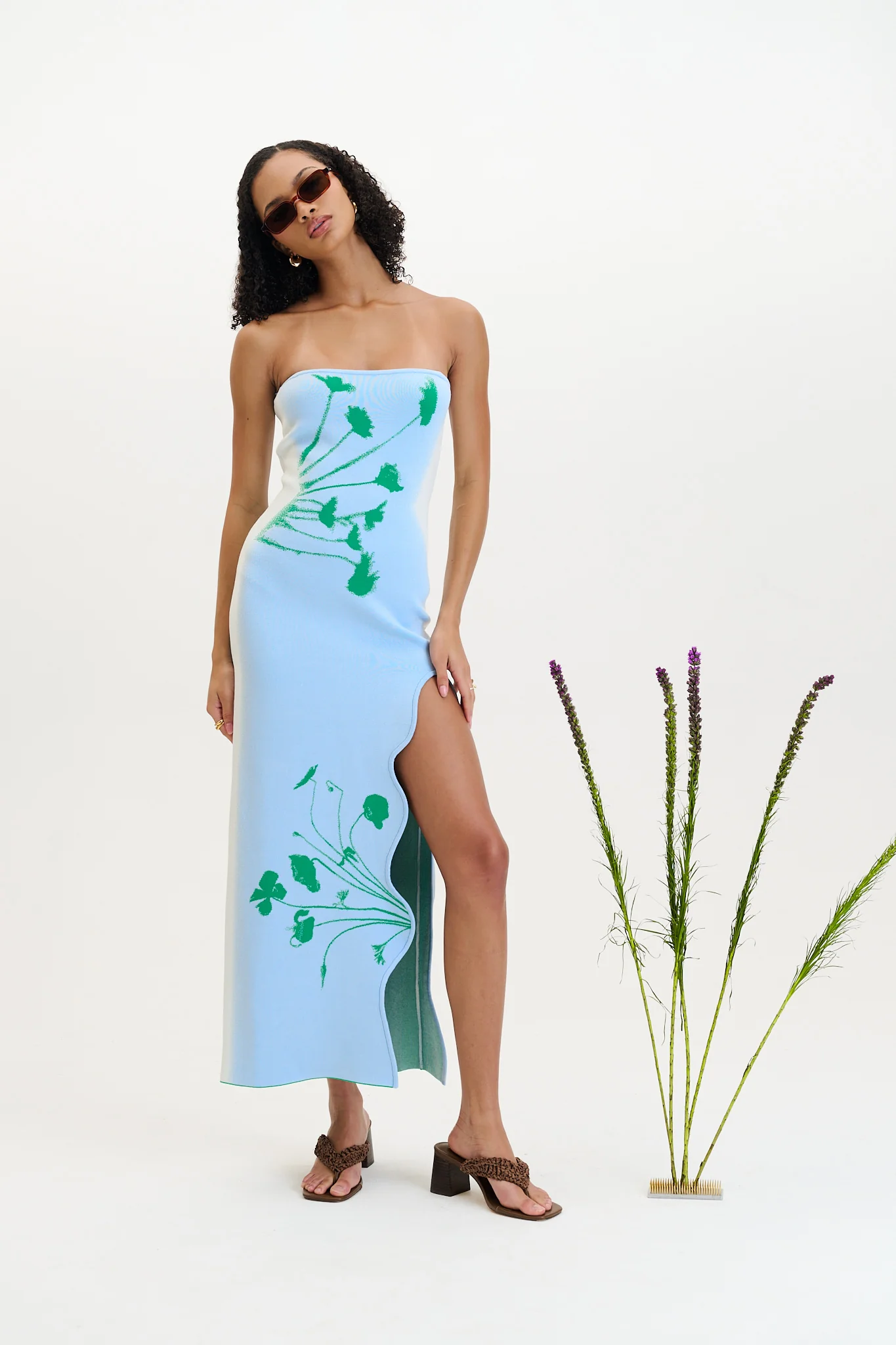 IRIS FLOWER PRINT MAXI TANK DRESS - Image 6