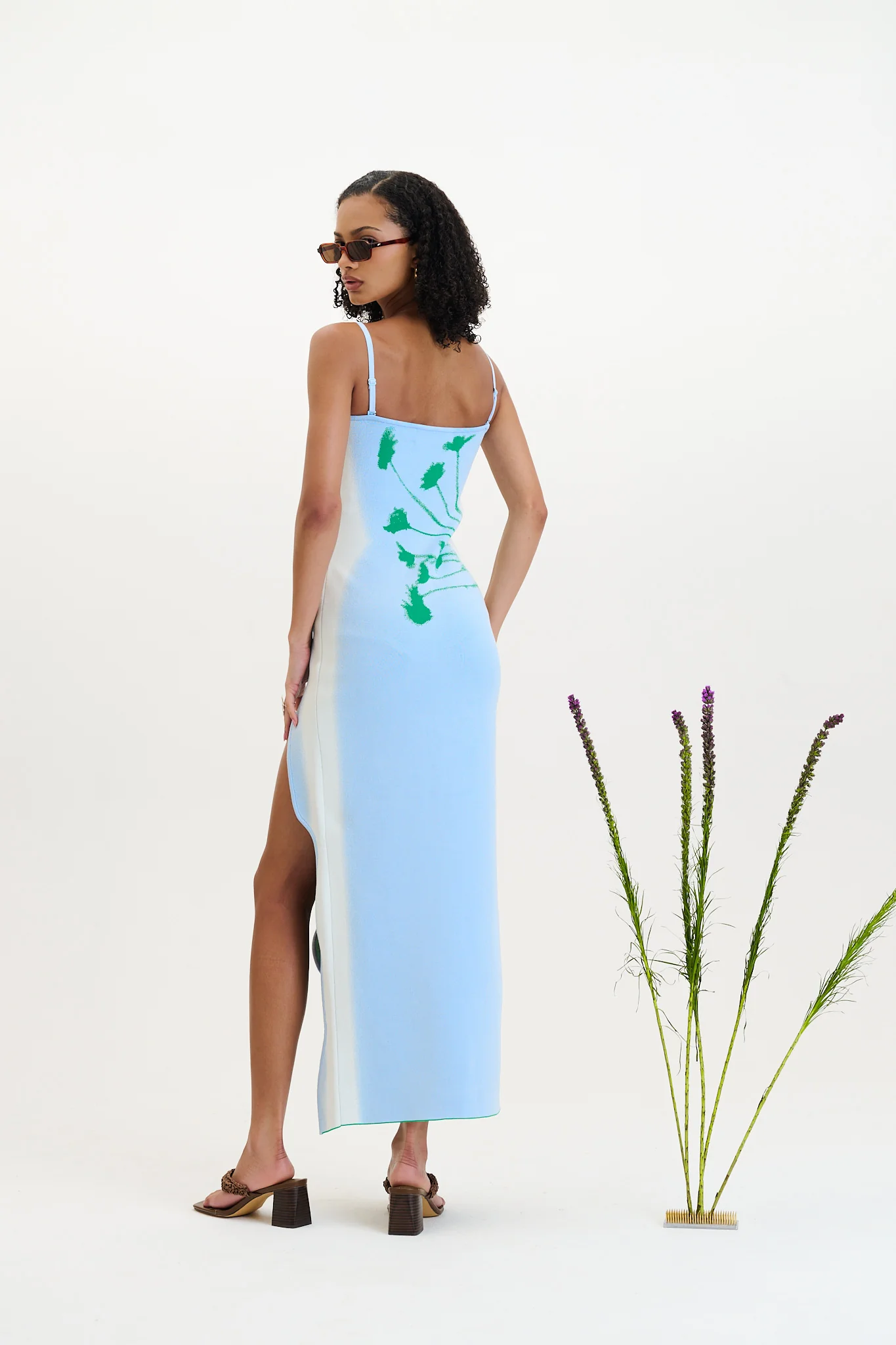 IRIS FLOWER PRINT MAXI TANK DRESS - Image 7