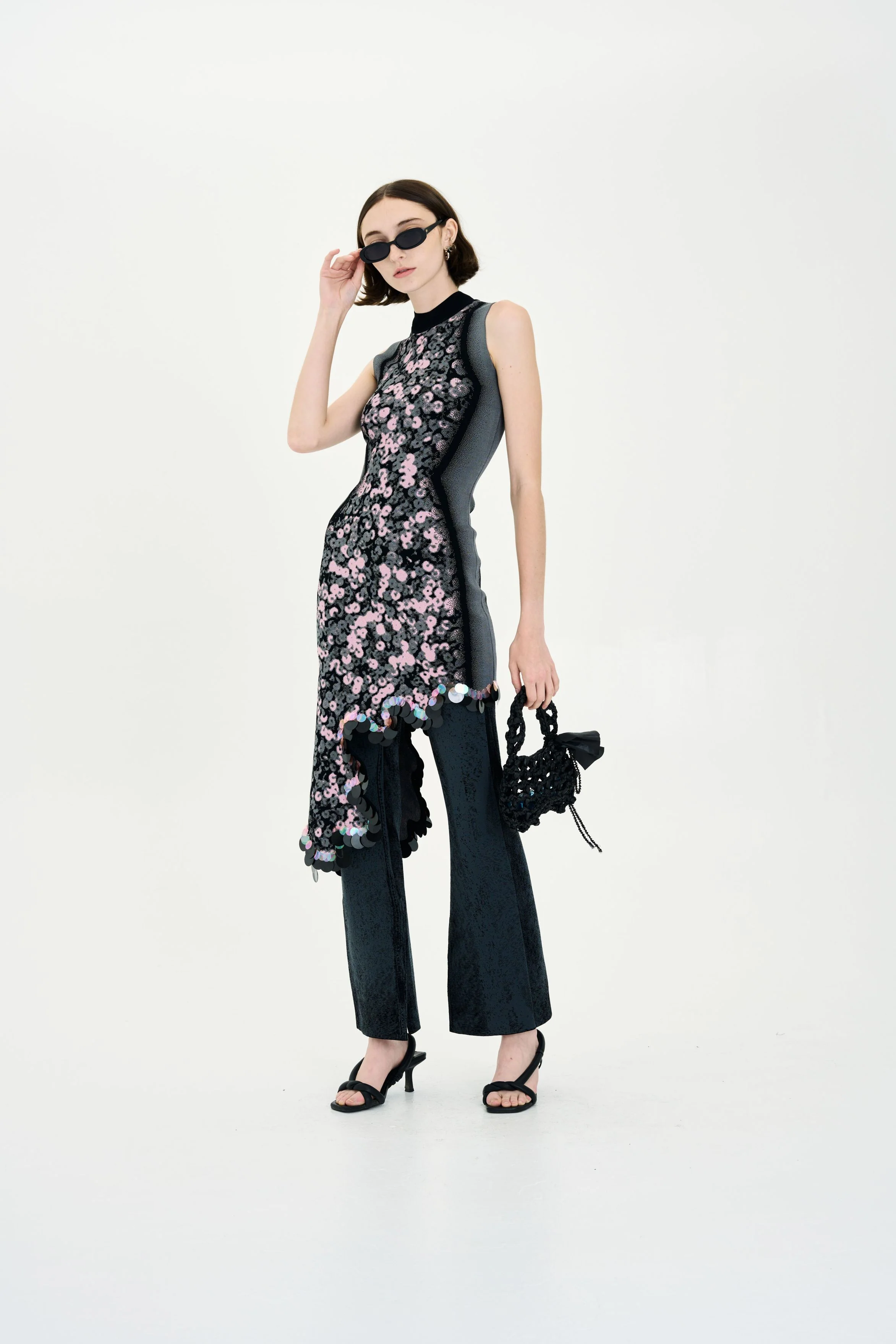 IRIS SIGNATURE WAVY DRESS WITH SEQUINS - Image 2