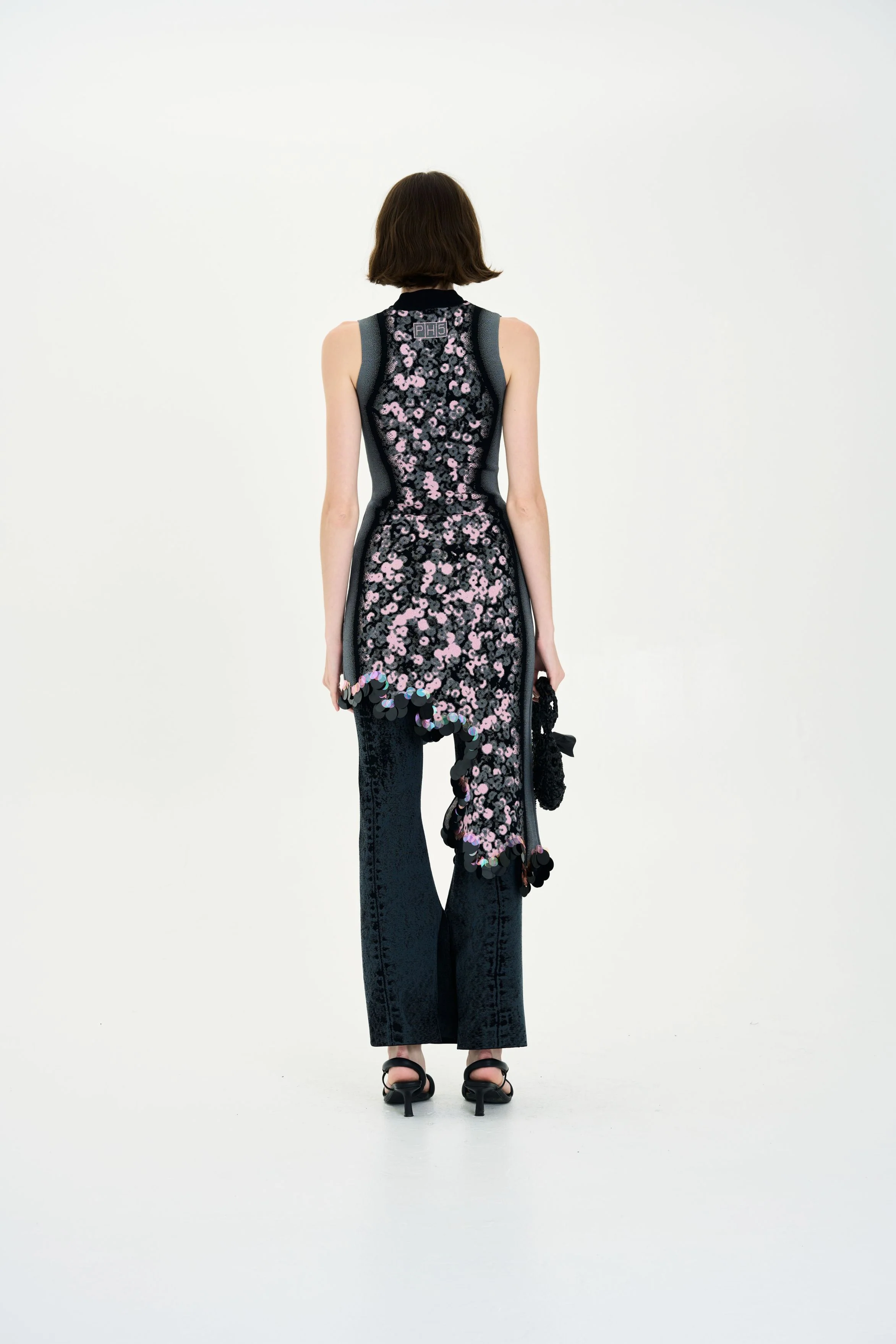 IRIS SIGNATURE WAVY DRESS WITH SEQUINS - Image 4