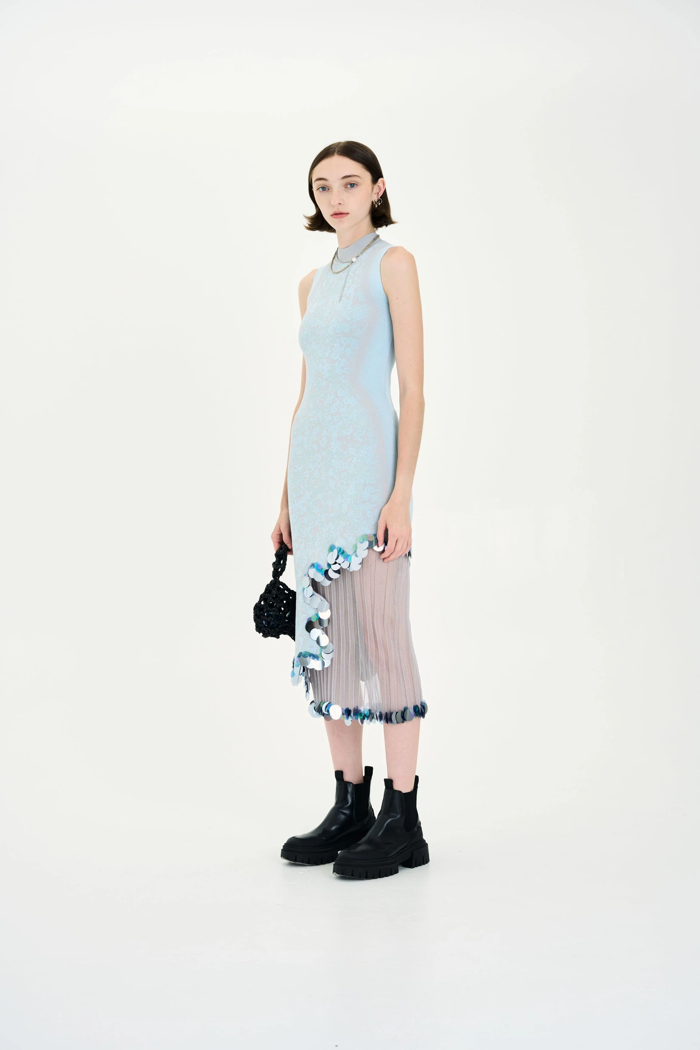 IRIS SIGNATURE WAVY DRESS WITH SEQUINS - Image 2