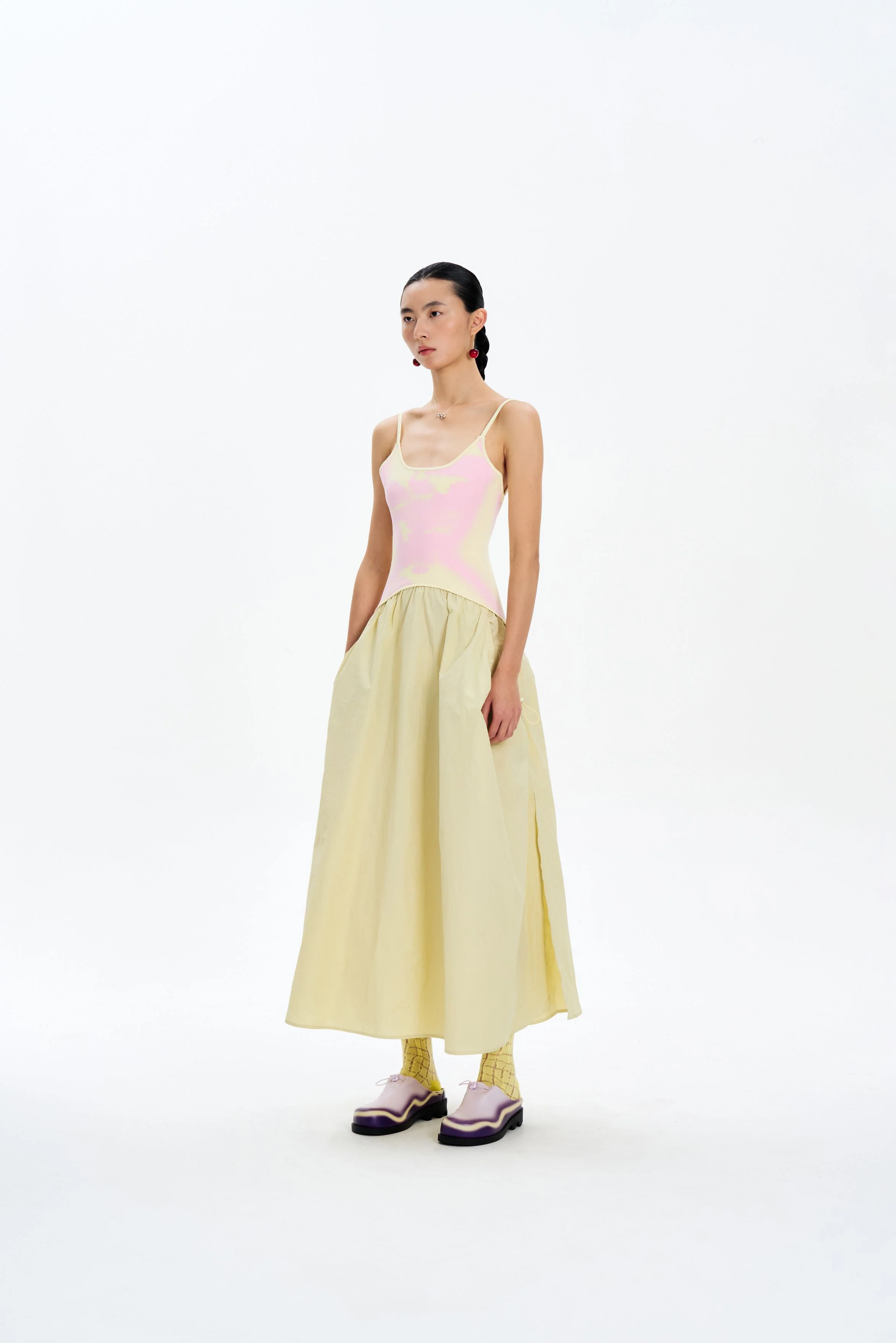 IVY MIXED MEDIA MAXI DRESS - Image 2
