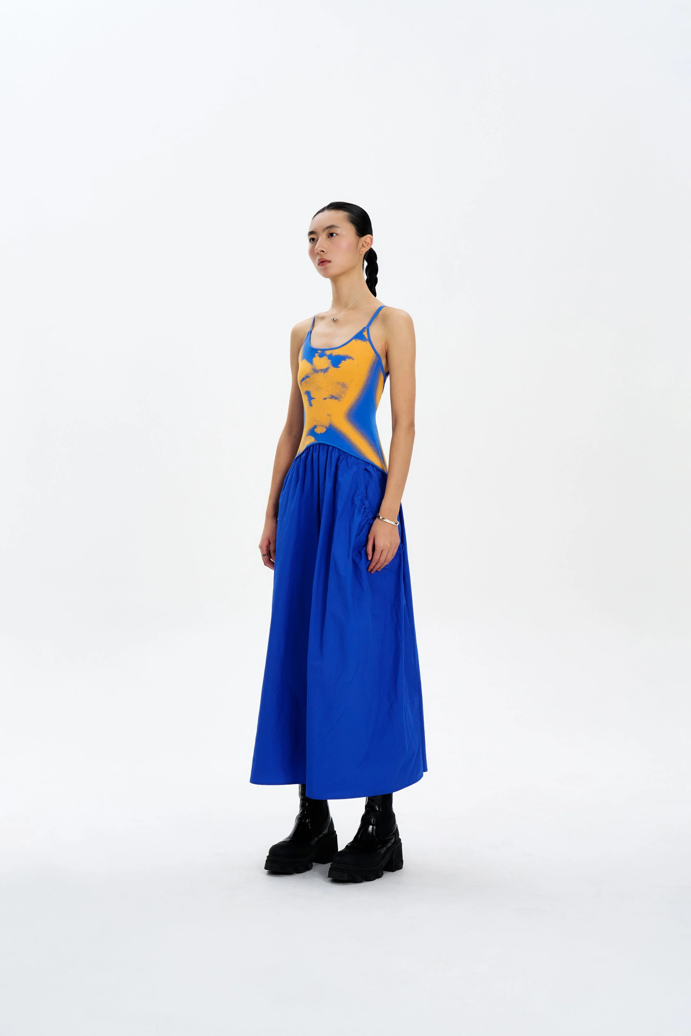 IVY MIXED MEDIA MAXI DRESS - Image 2