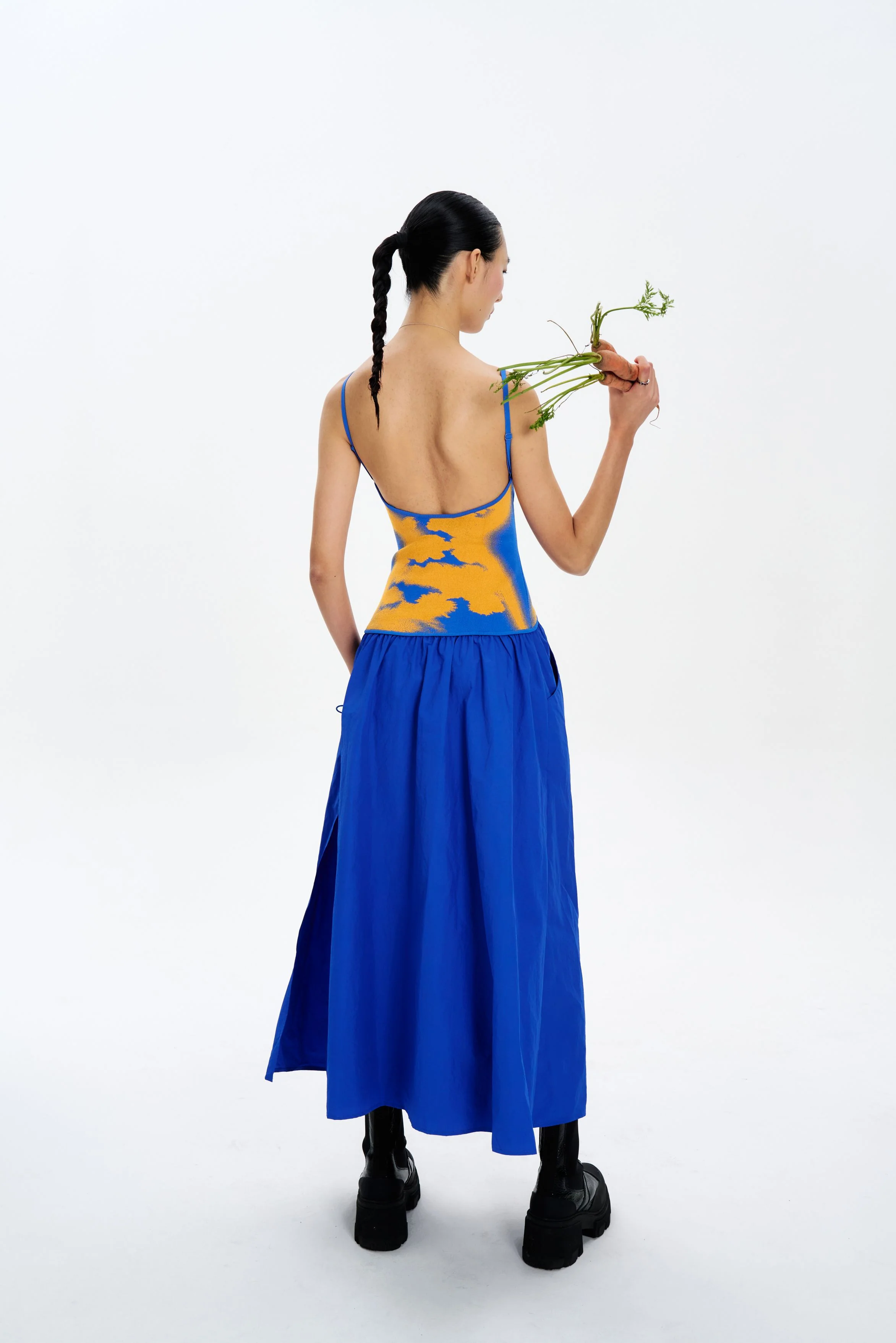 IVY MIXED MEDIA MAXI DRESS - Image 3