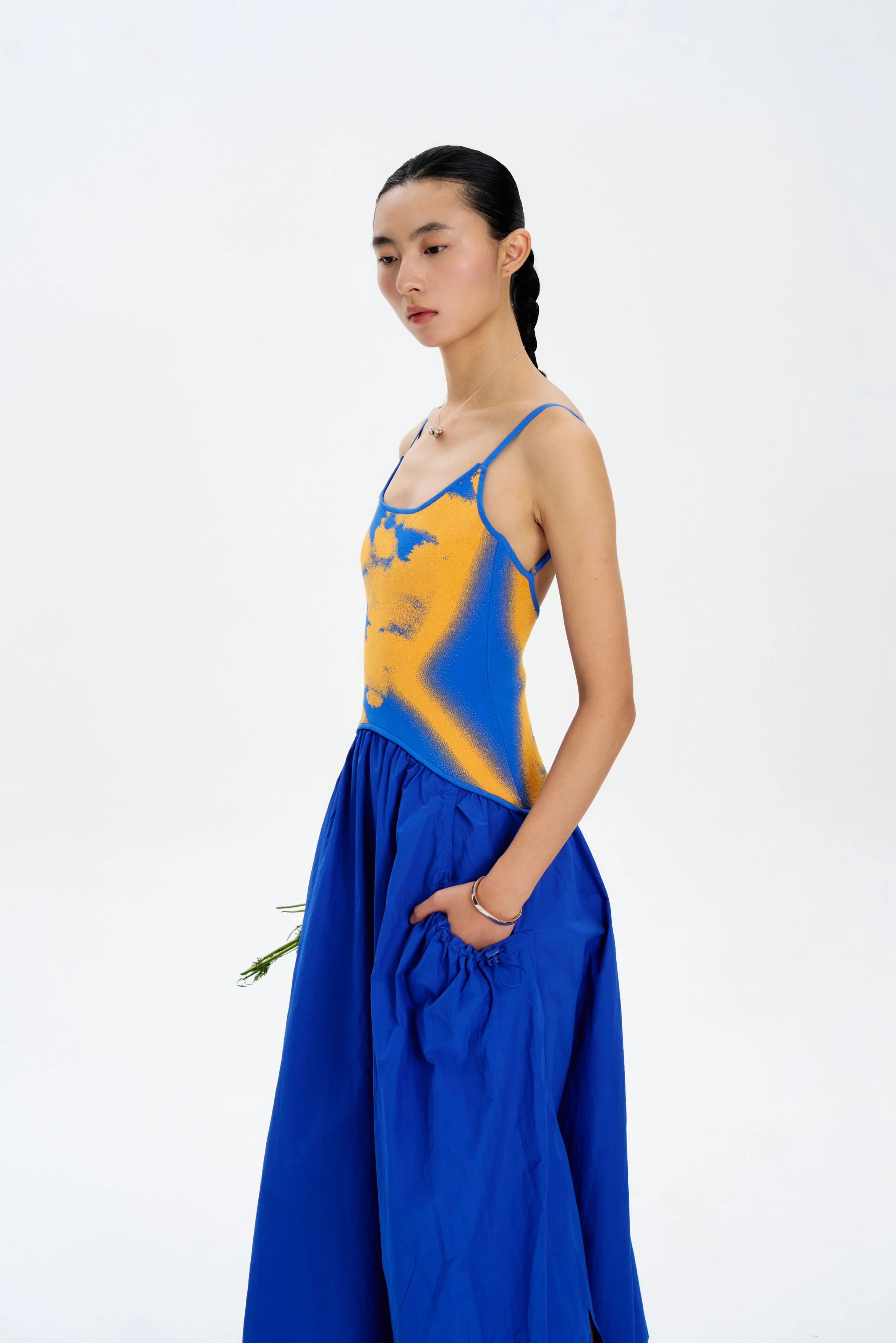 IVY MIXED MEDIA MAXI DRESS - Image 4