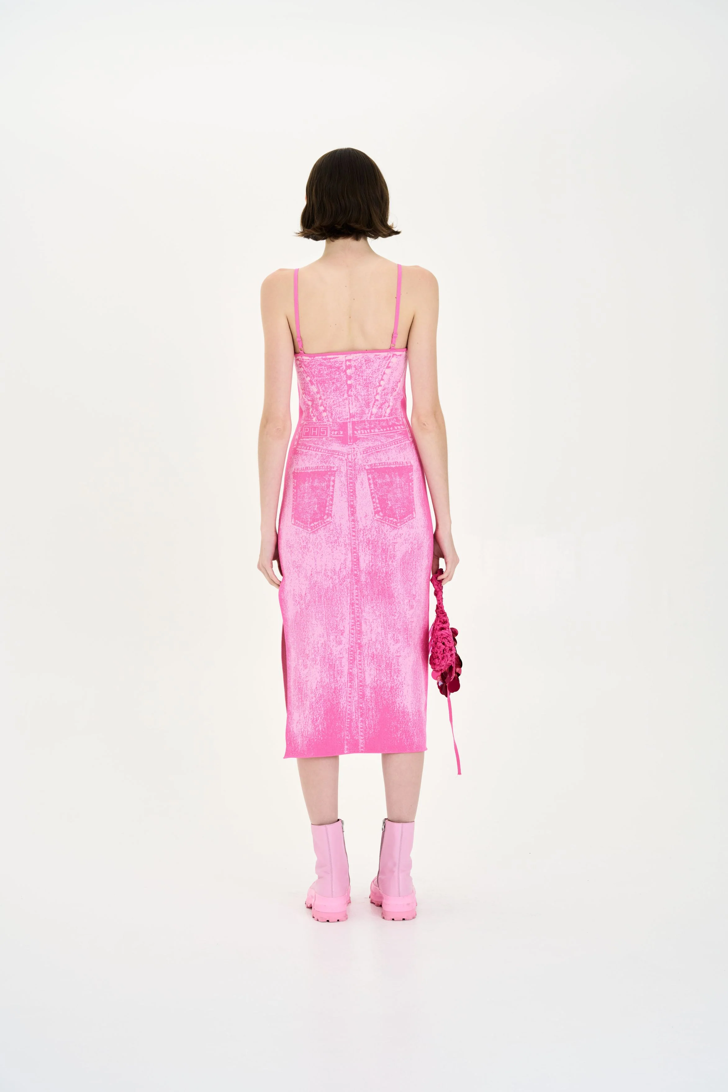 JASMINE DENIM PRINT TANK DRESS - Image 4