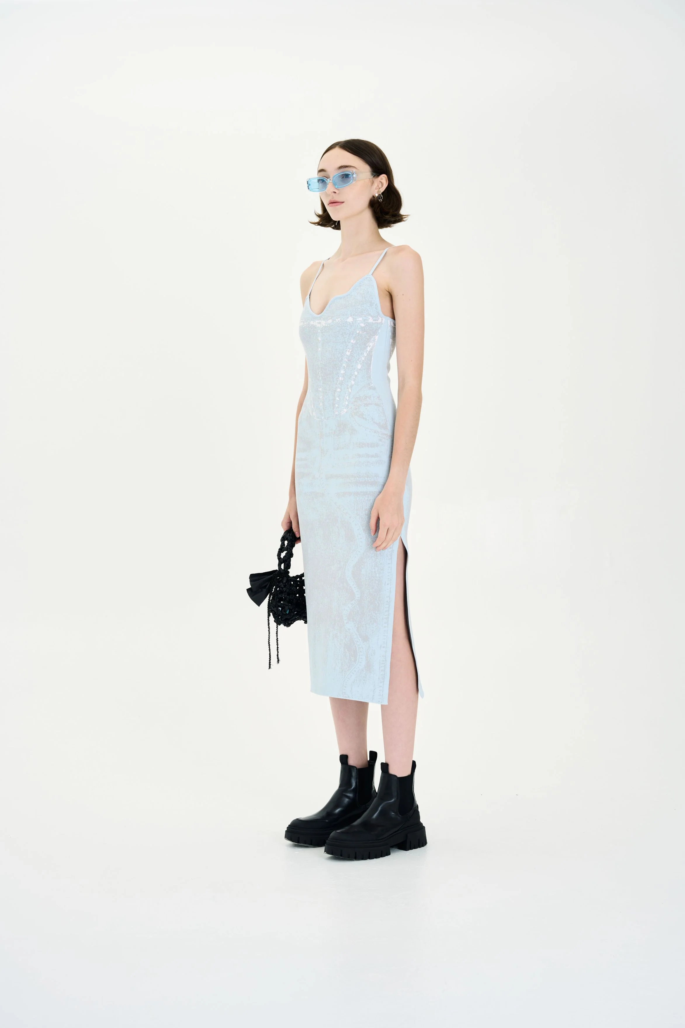 JASMINE DENIM PRINT TANK DRESS - Image 3