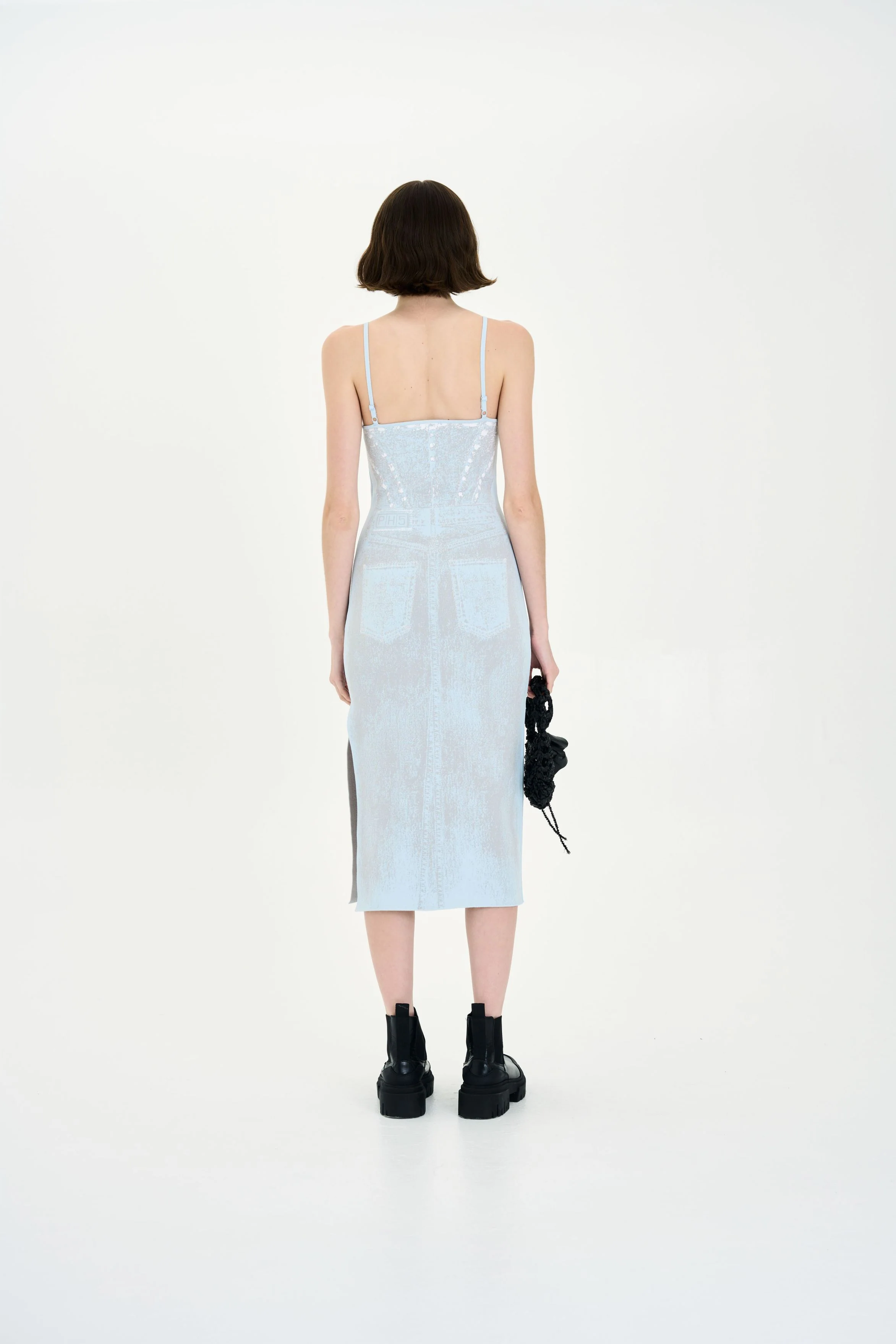 JASMINE DENIM PRINT TANK DRESS - Image 4