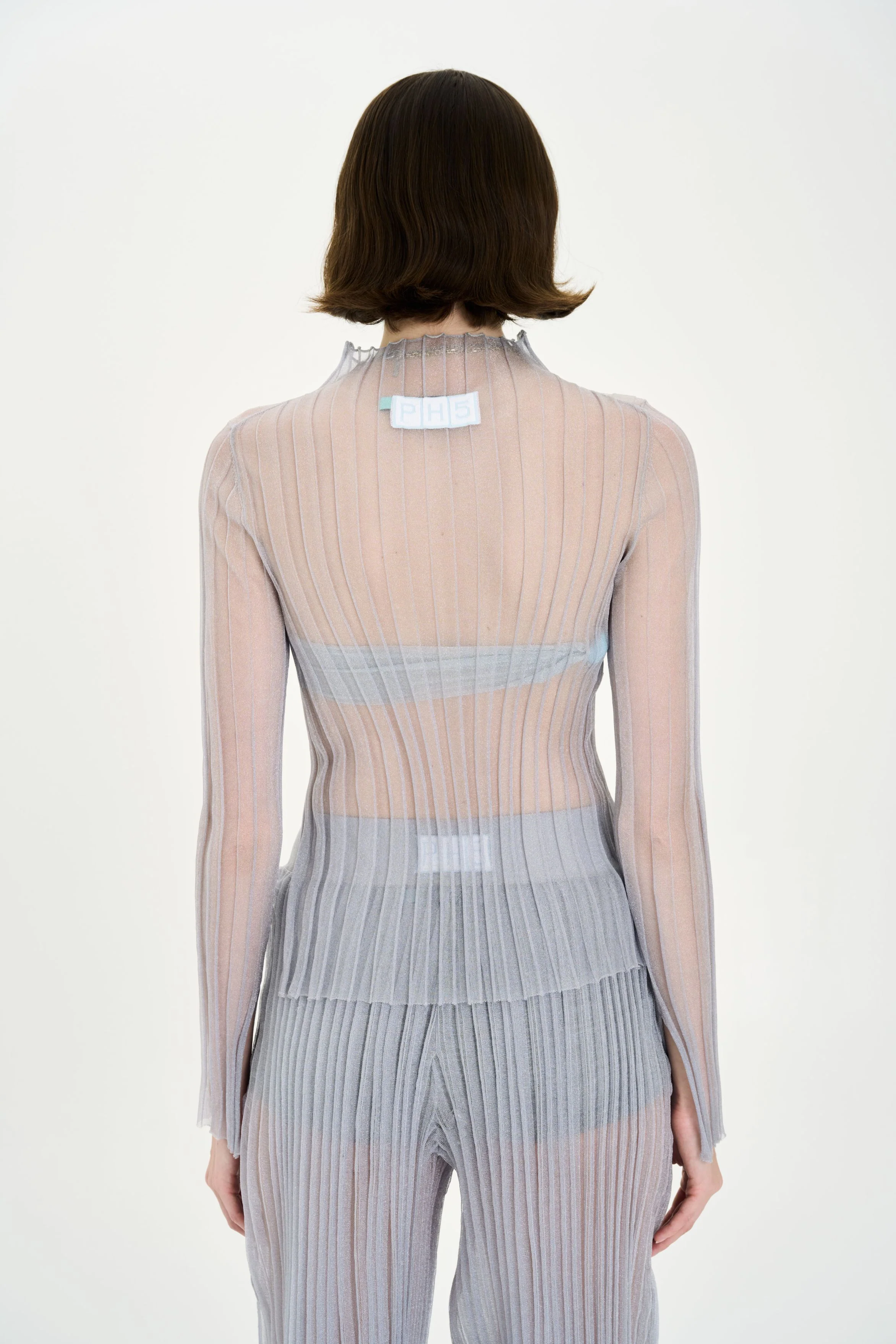JUWON ORGANZA PLEATED SHEER TOP - Image 3