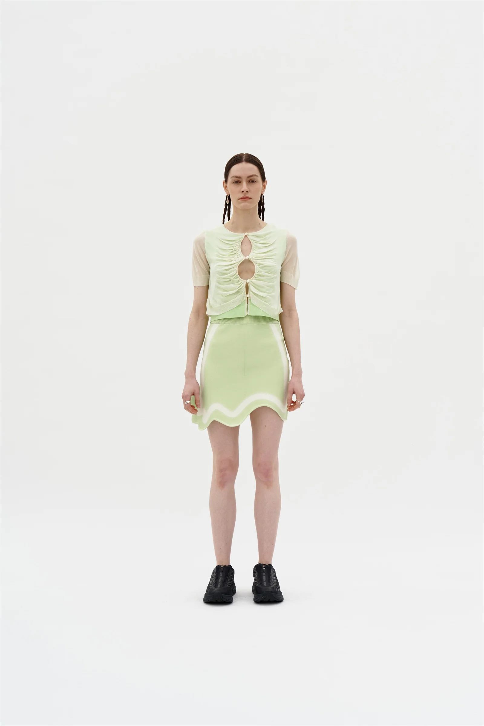 KATIE WAVY MINI SKIRT - Image 2