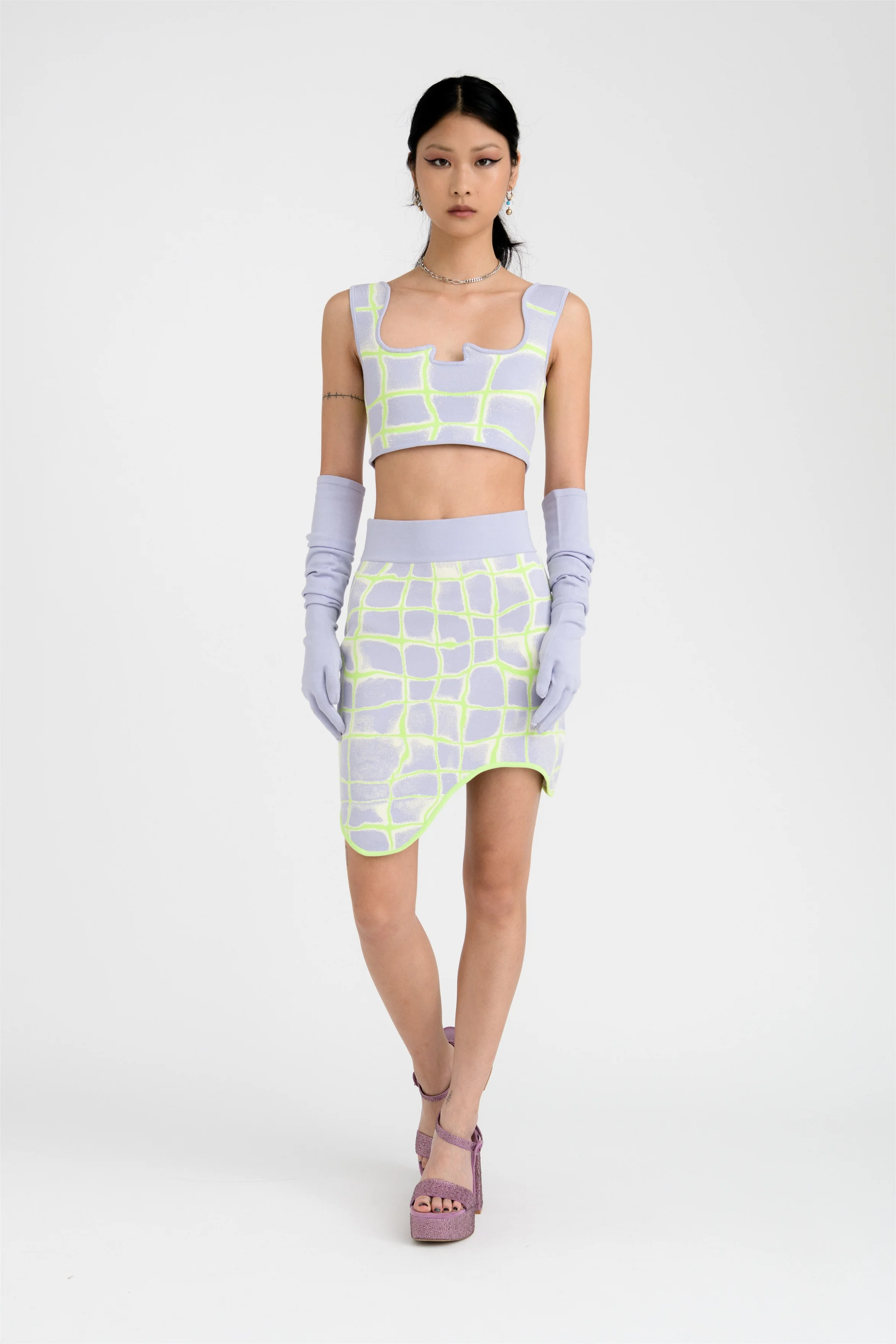 KATIE WAVY MINI SKIRT - Image 2