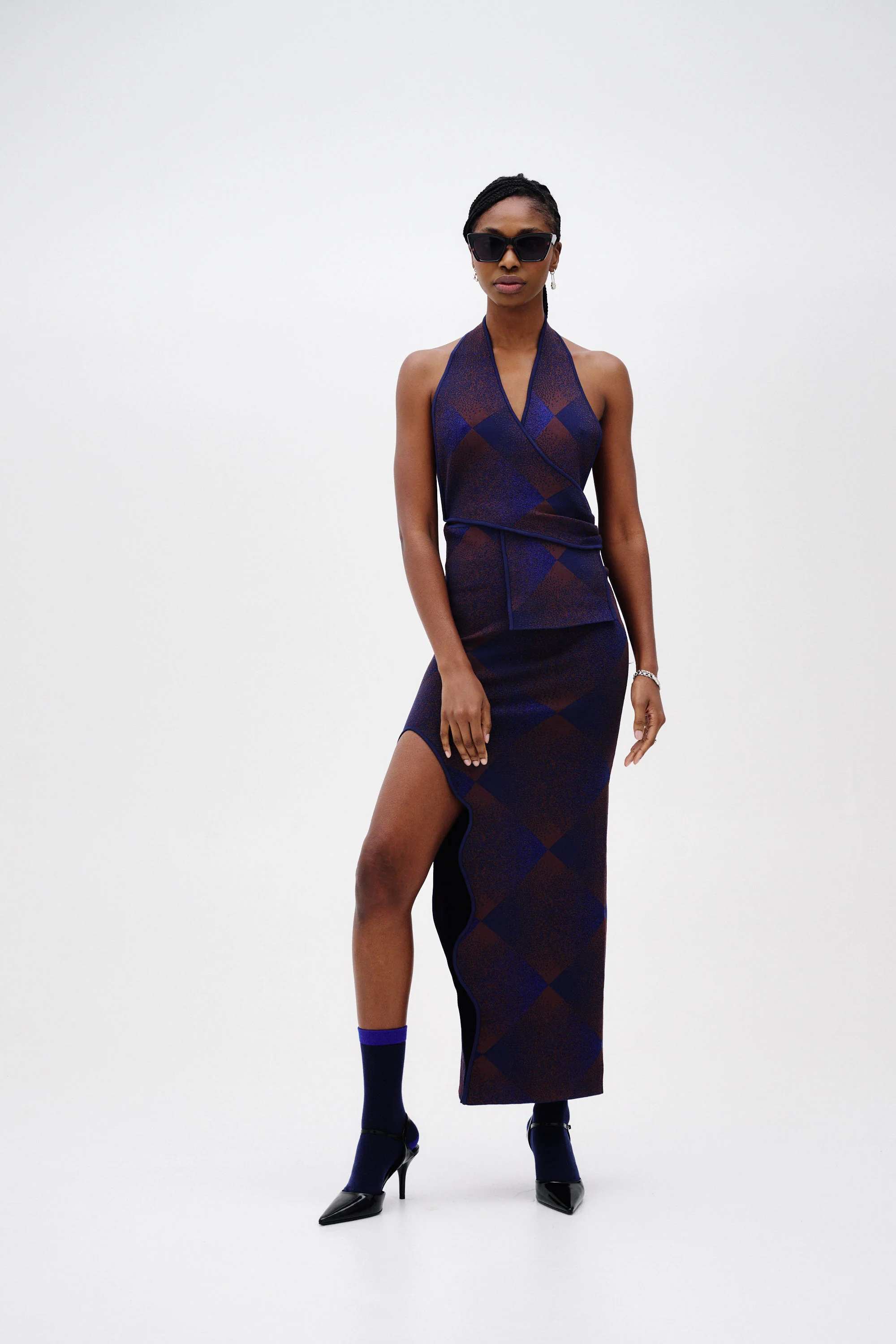 KIWI HALTER NECK WRAP DRESS - Image 2