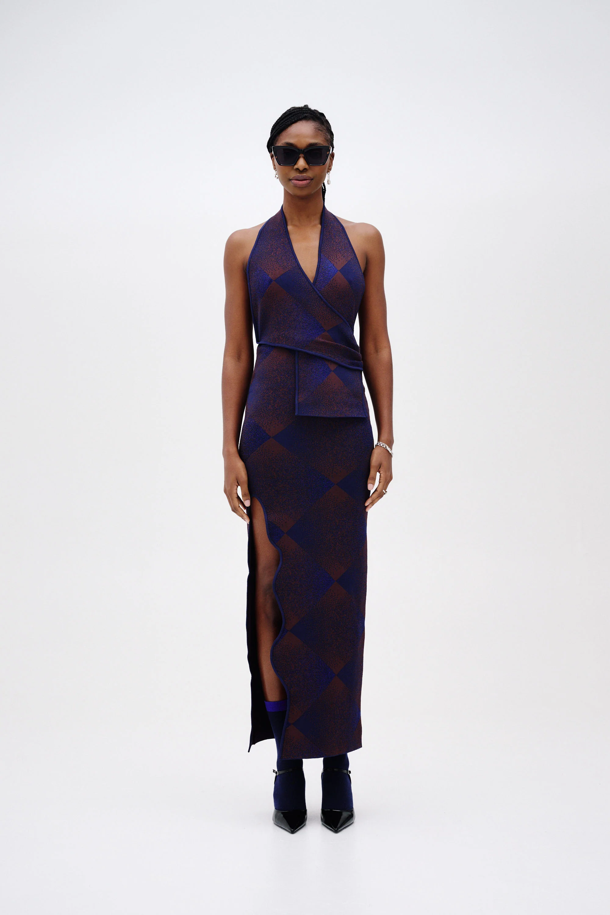 KIWI HALTER NECK WRAP DRESS - Image 3