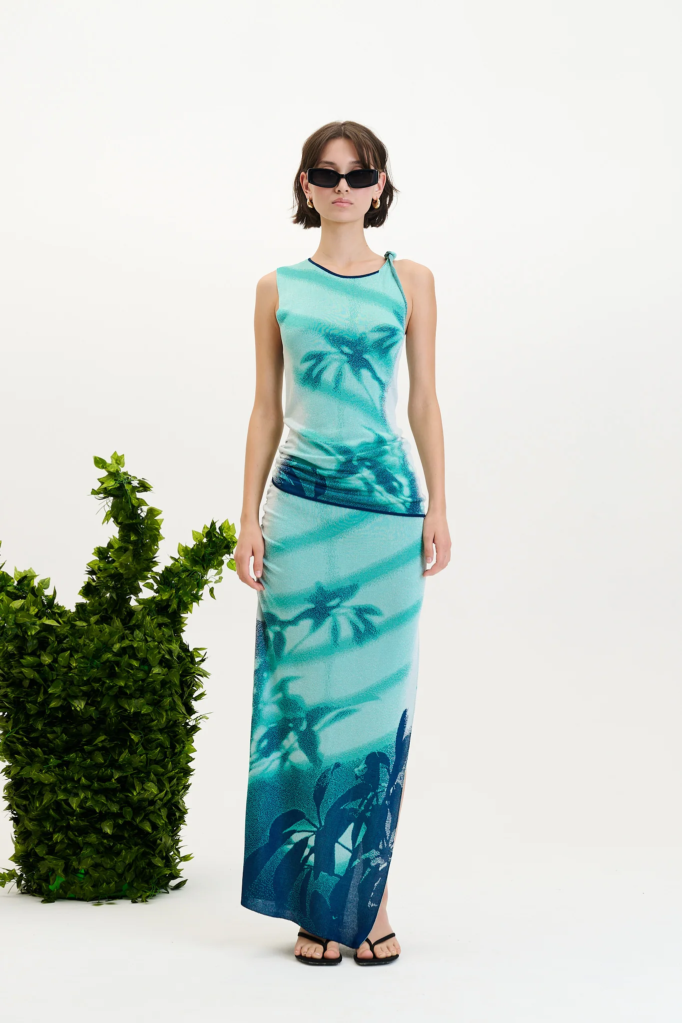 LINA WINDOW PRINT MIDI SKIRT - Image 4