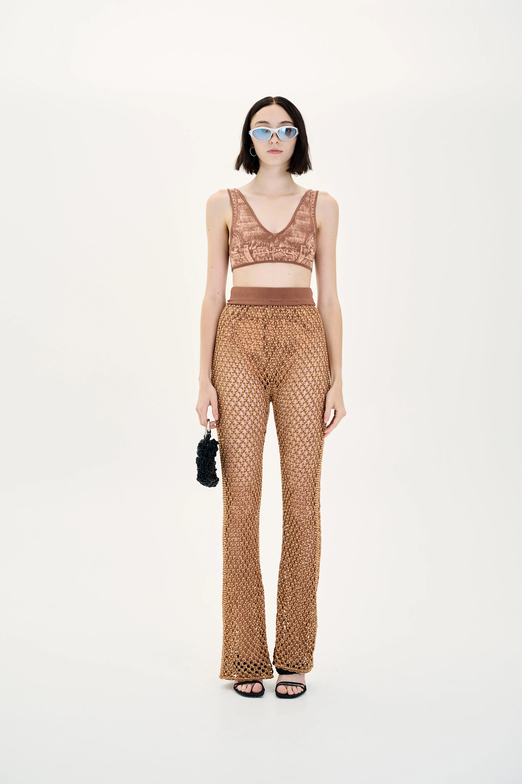 LONGAN FAKE DENIM BRA TOP - Image 2
