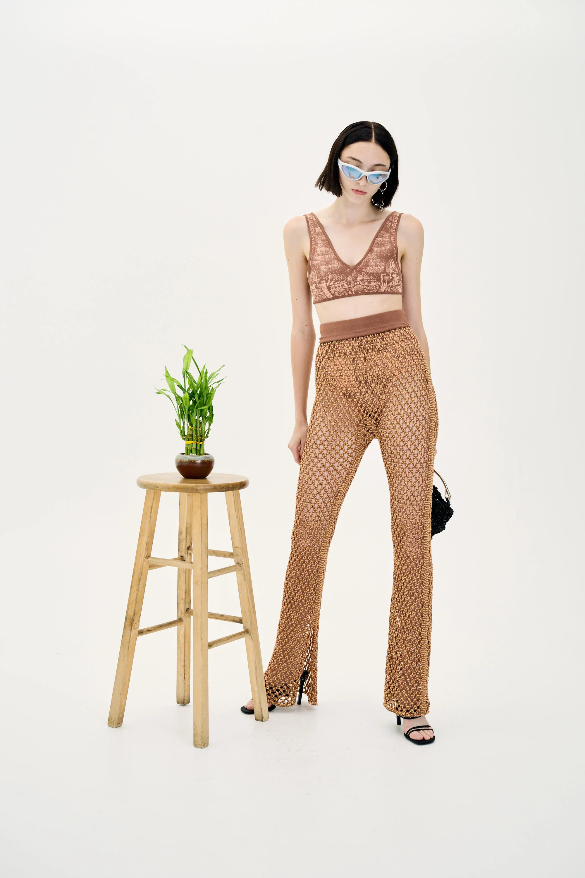LONGAN FAKE DENIM BRA TOP - Image 4