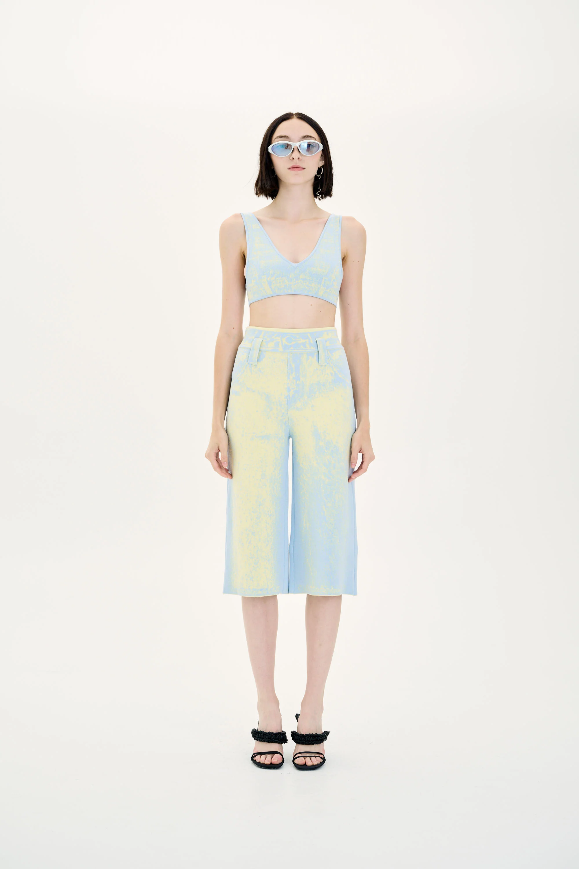 LONGAN FAKE DENIM BRA TOP - Image 2