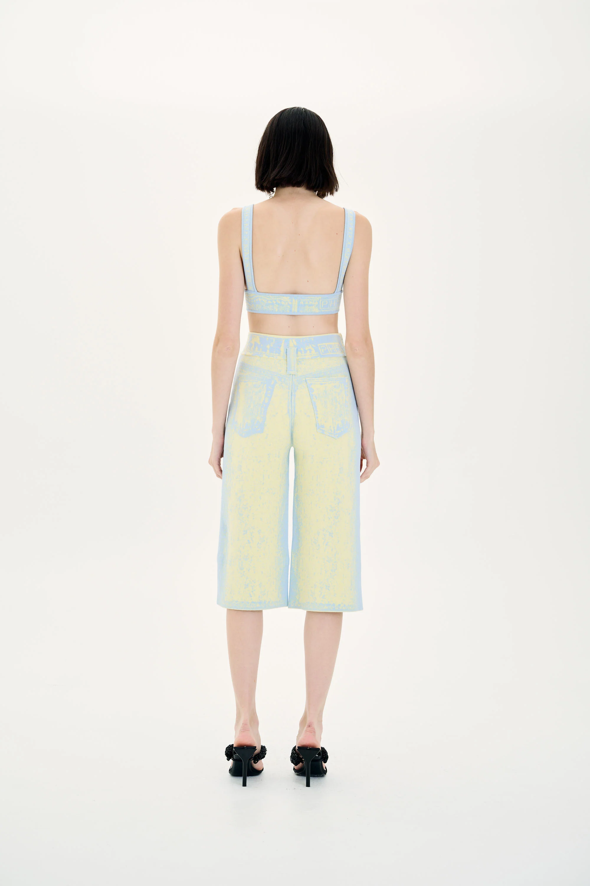 LONGAN FAKE DENIM BRA TOP - Image 3