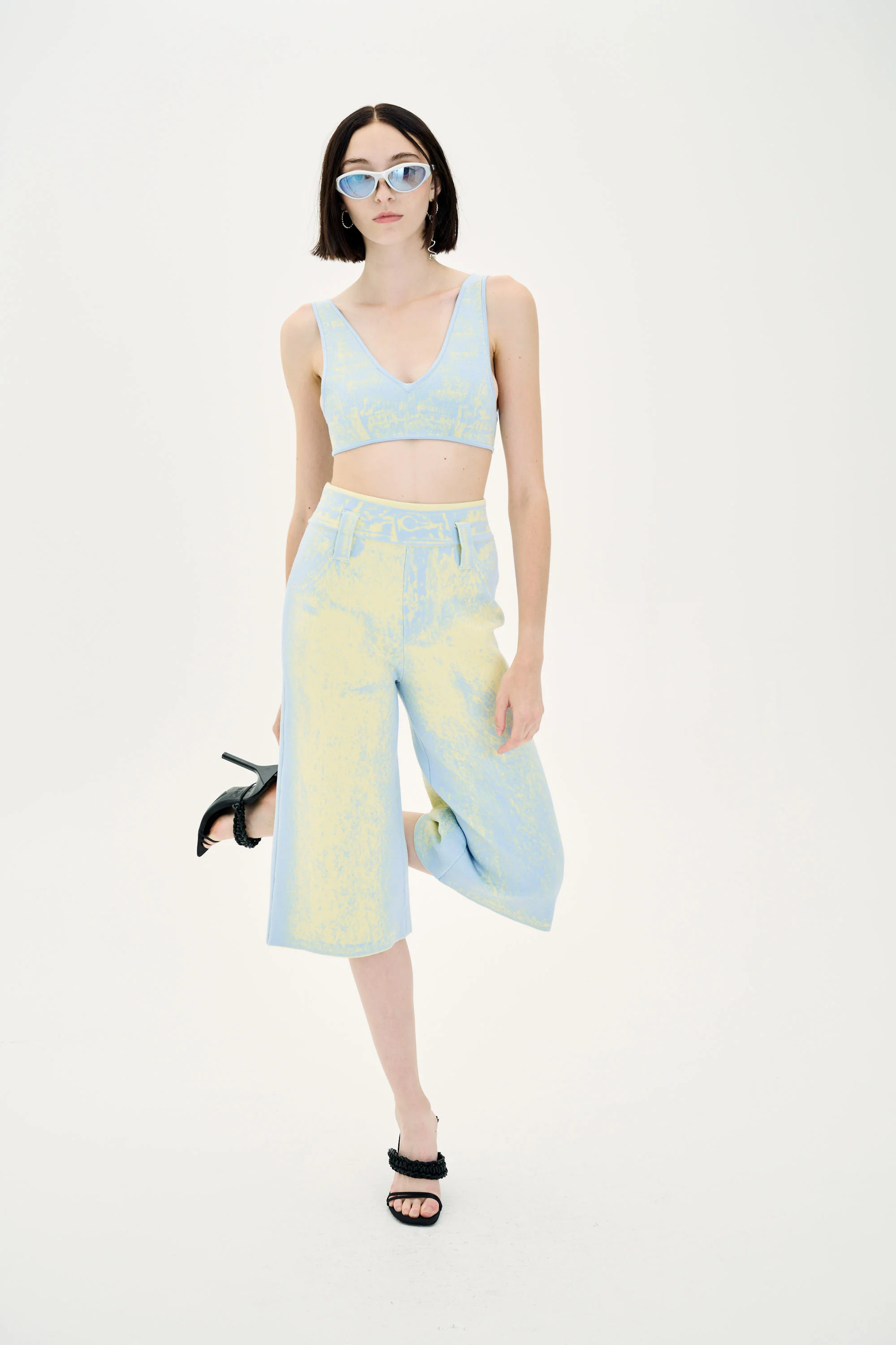 LONGAN FAKE DENIM BRA TOP - Image 5