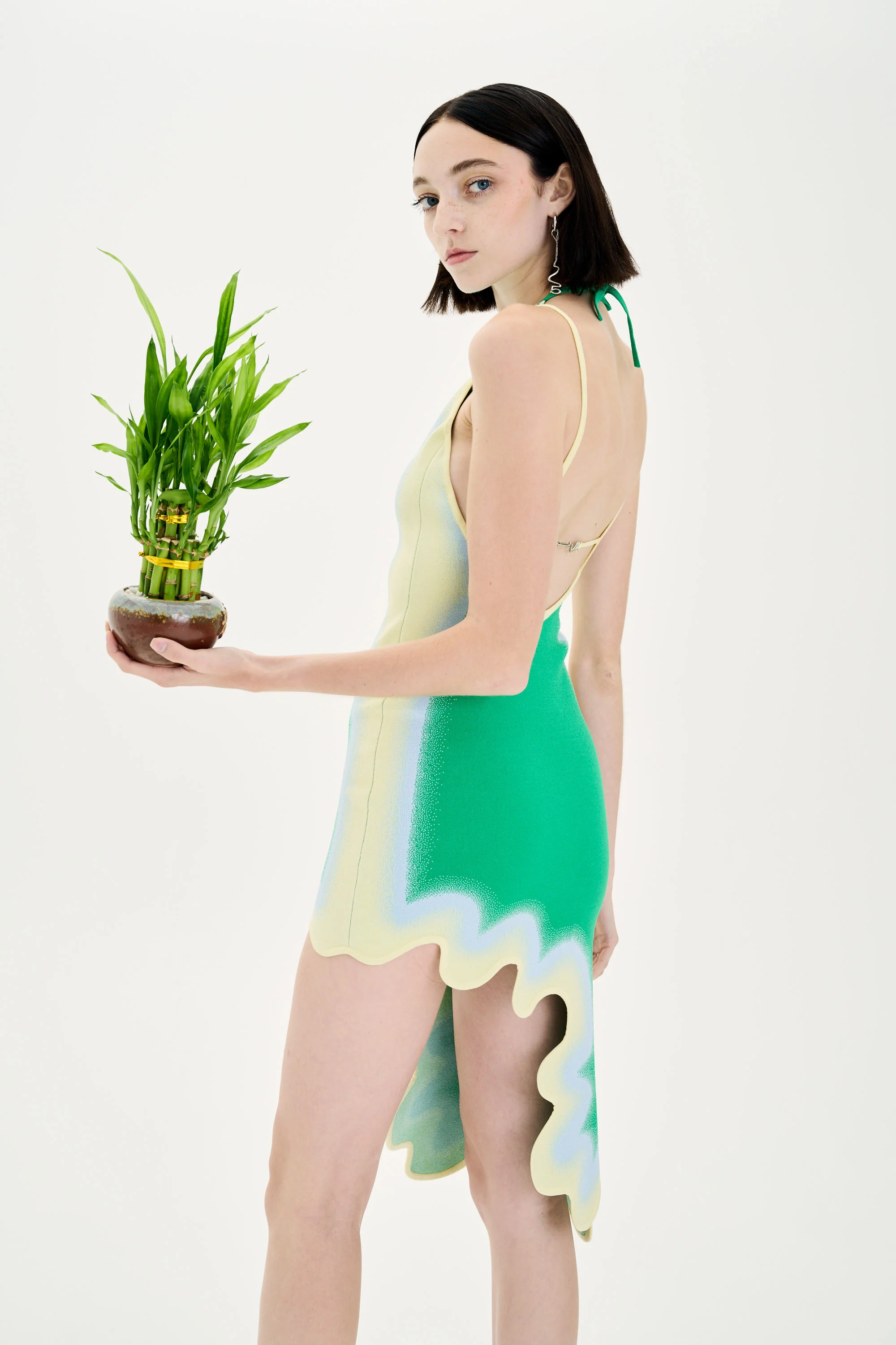 LOTUS SIGNATURE WAVY DRESS WITH OPEN BACK - Image 3