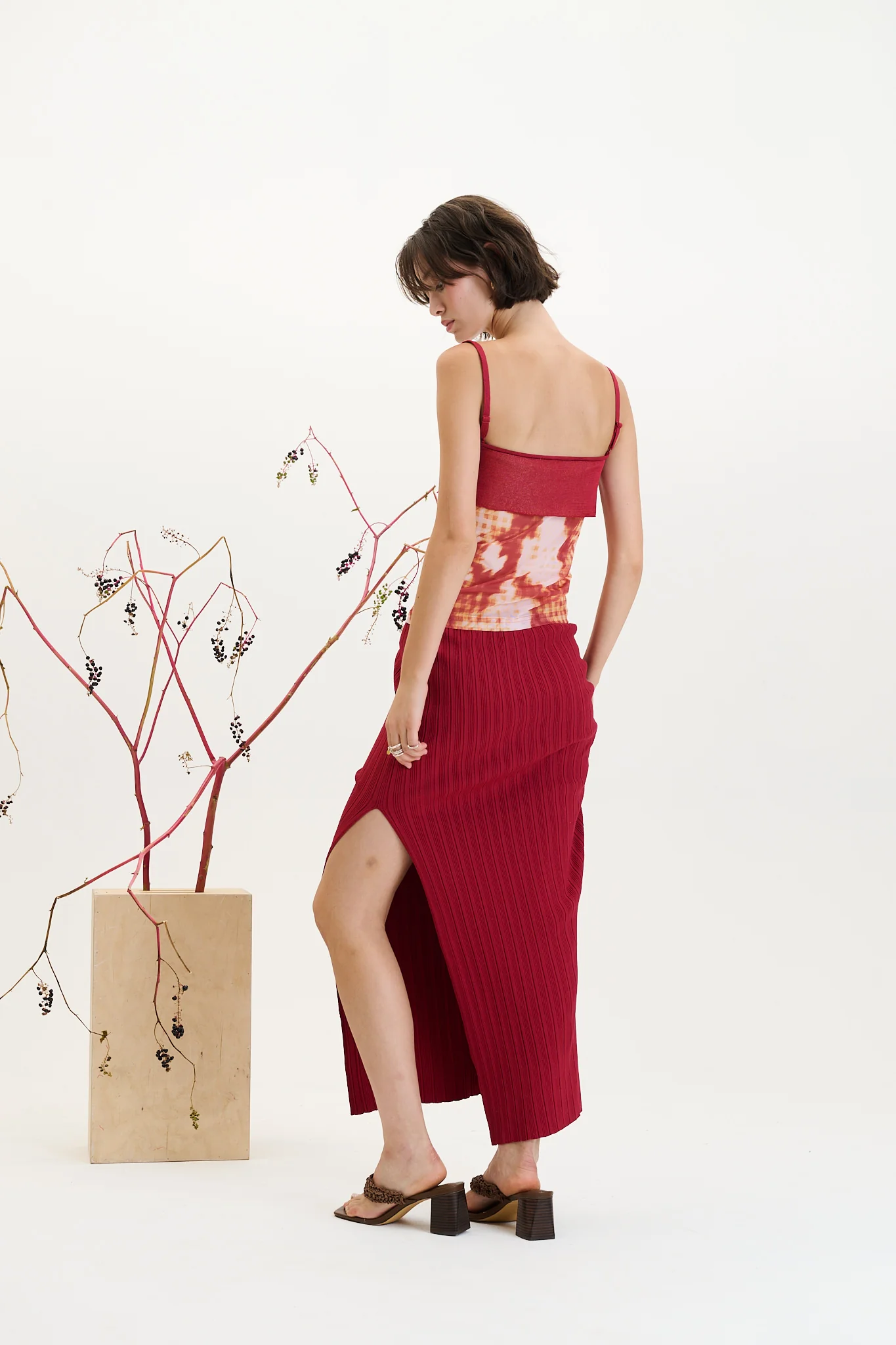 MAIZE FLOWER PRINT TANK TOP - Image 3